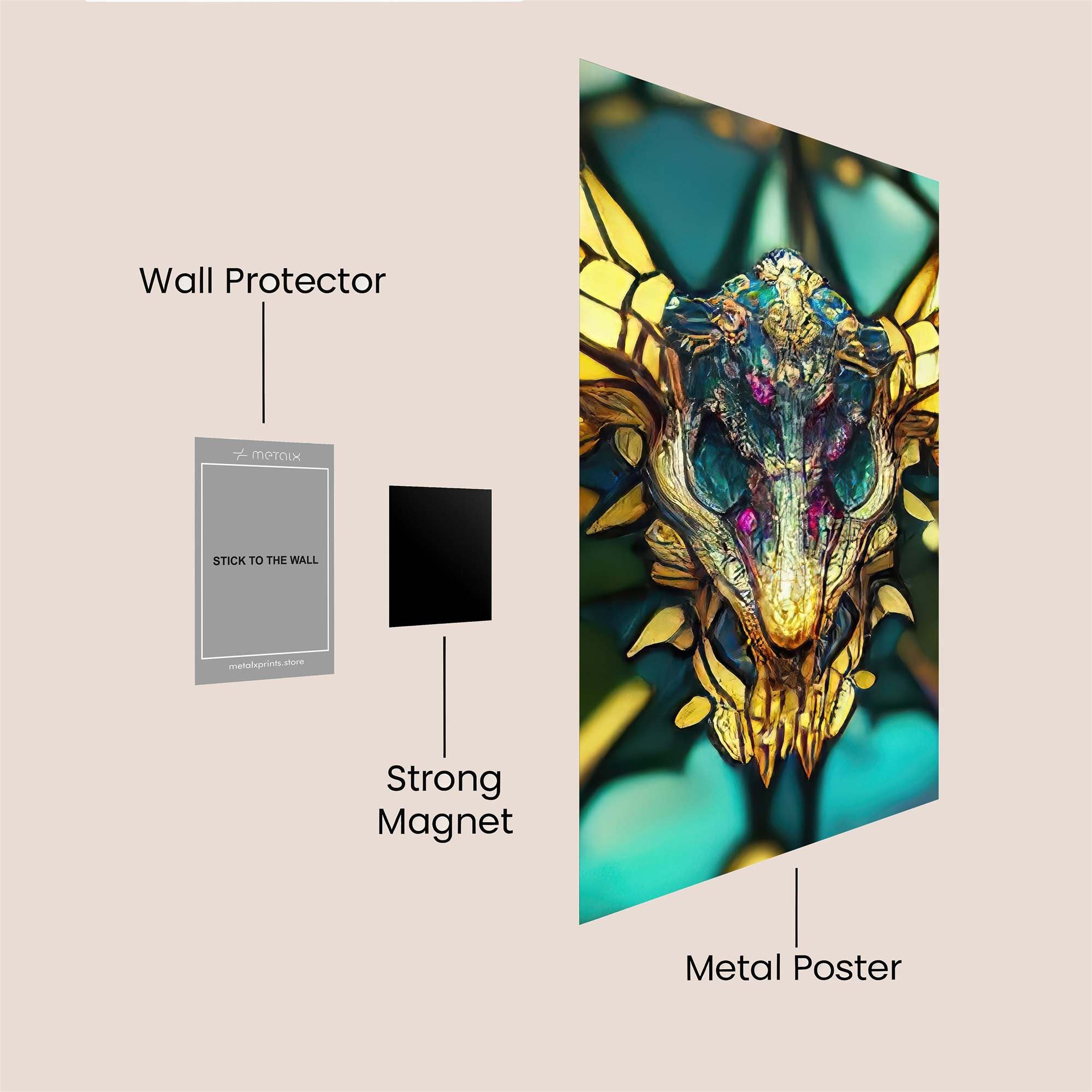 Dragon Majestic Safe Wall Magnetic / M