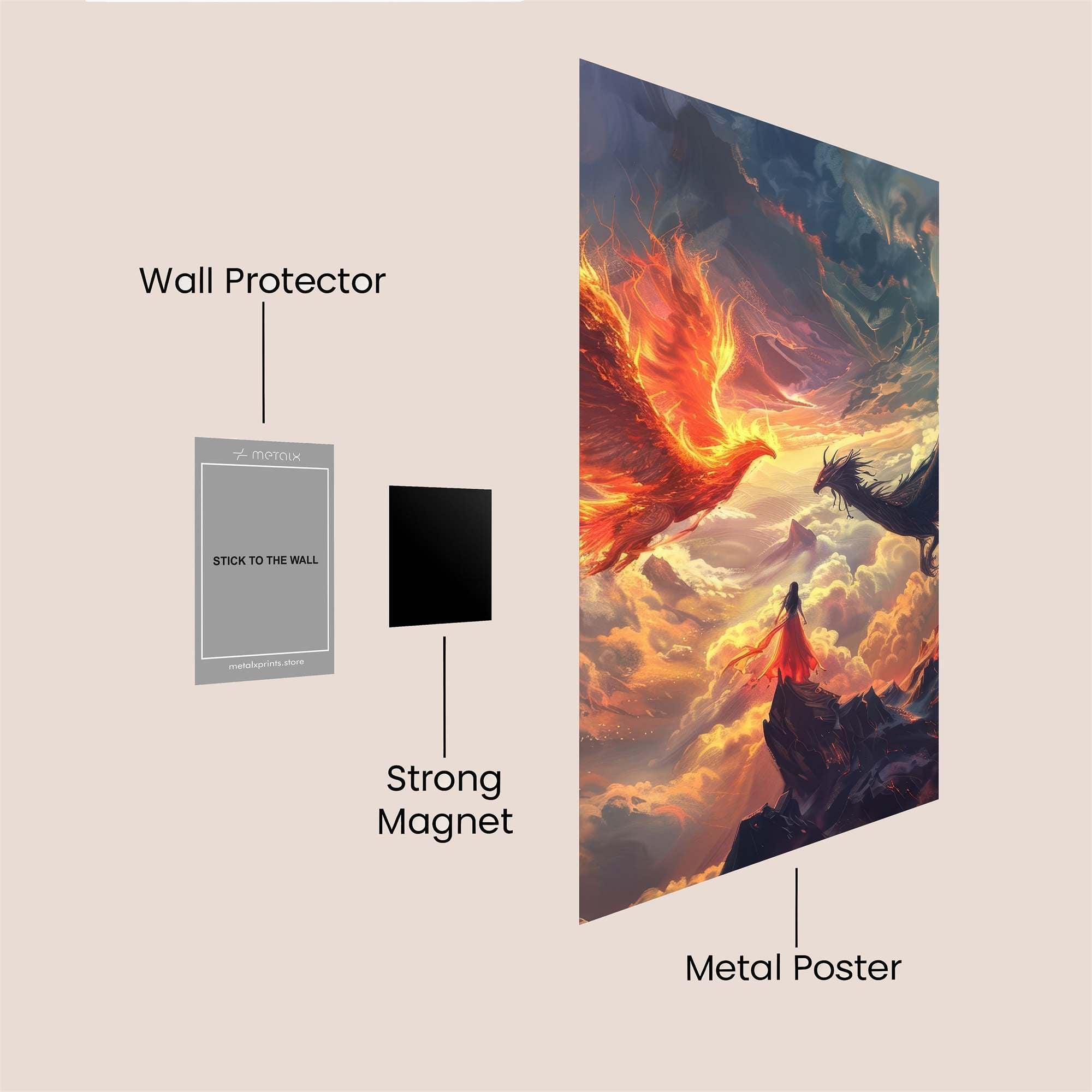 Phoenix Ascendant Safe Wall Magnetic / M