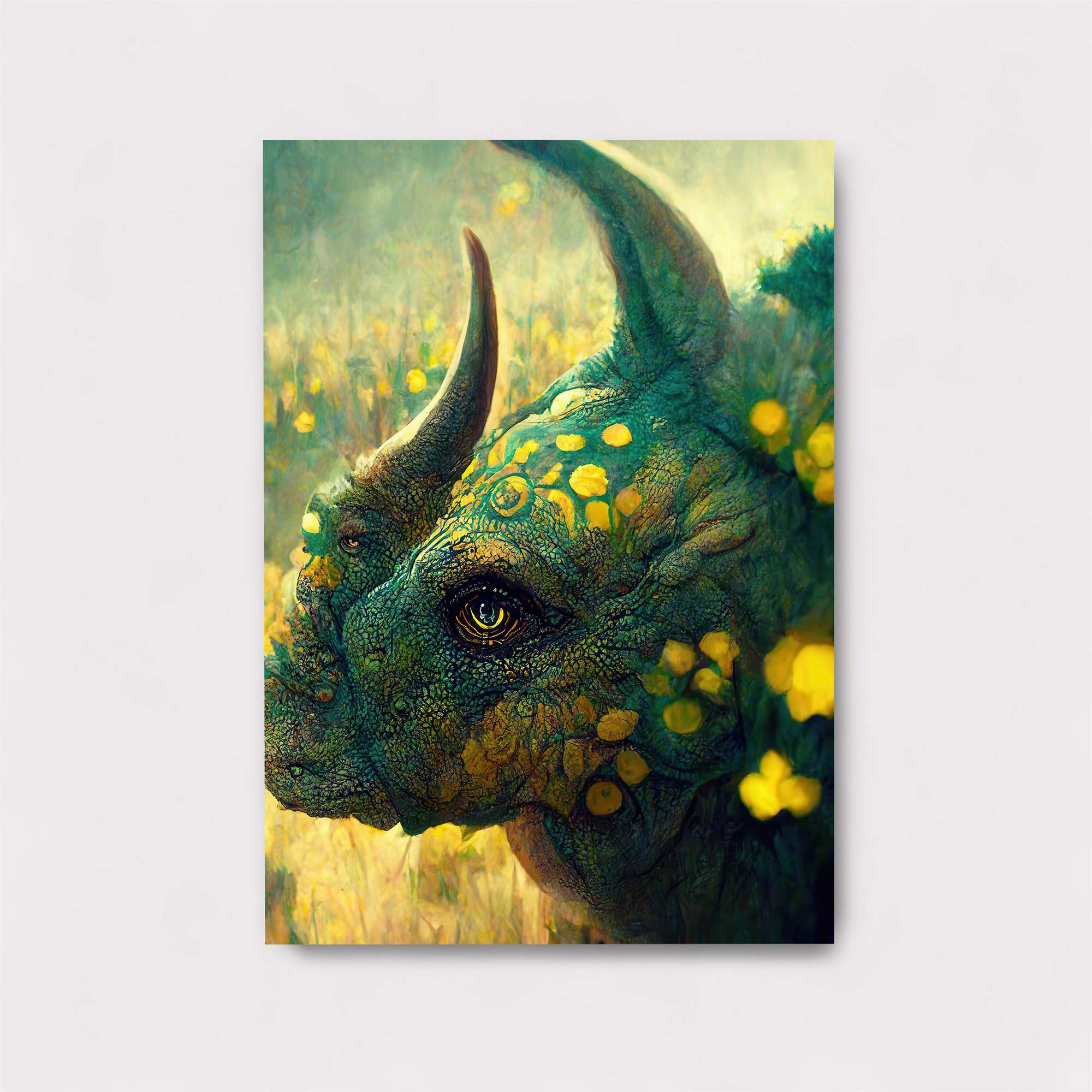 Floral Rhino Safe Wall Magnetic / M