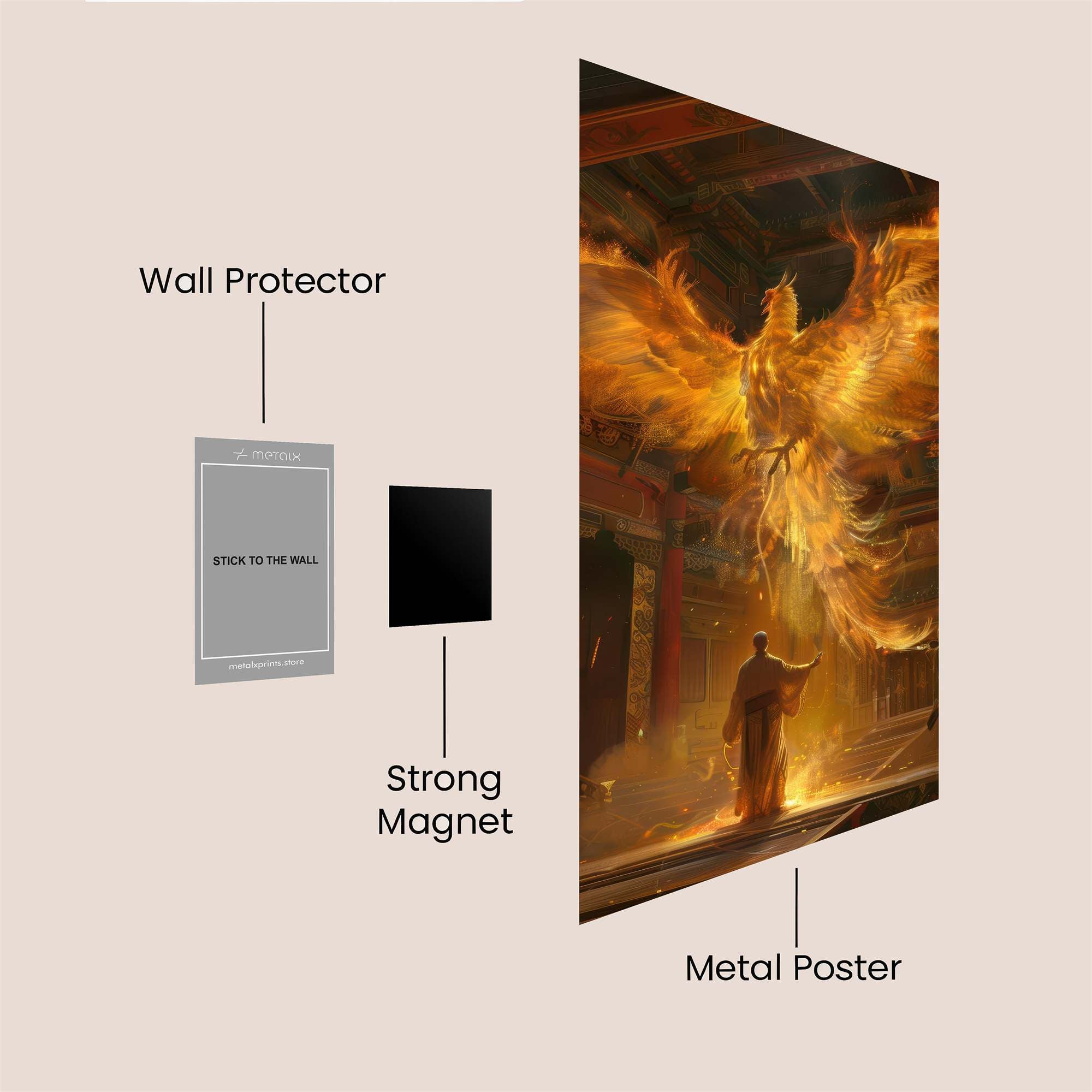 Phoenix Ascending Safe Wall Magnetic / M