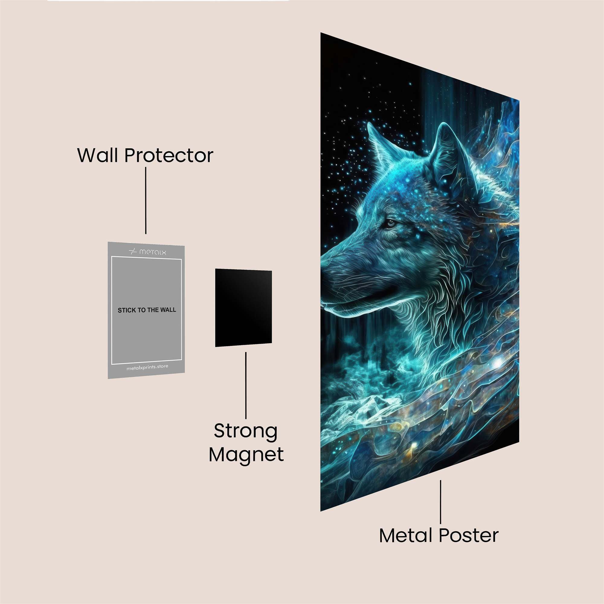 Wolf Enigma Safe Wall Magnetic / M