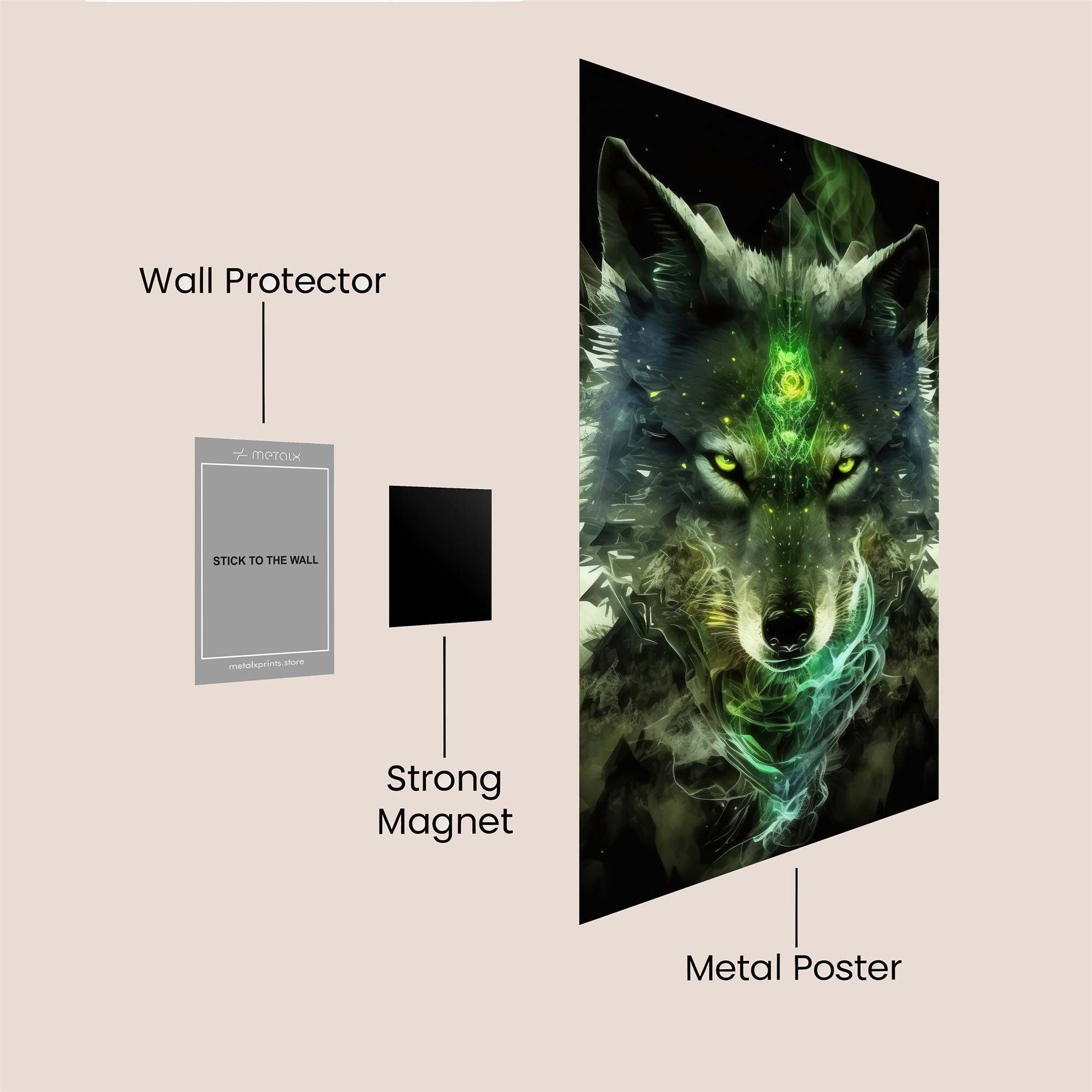 Wolf Enigma Safe Wall Magnetic / M