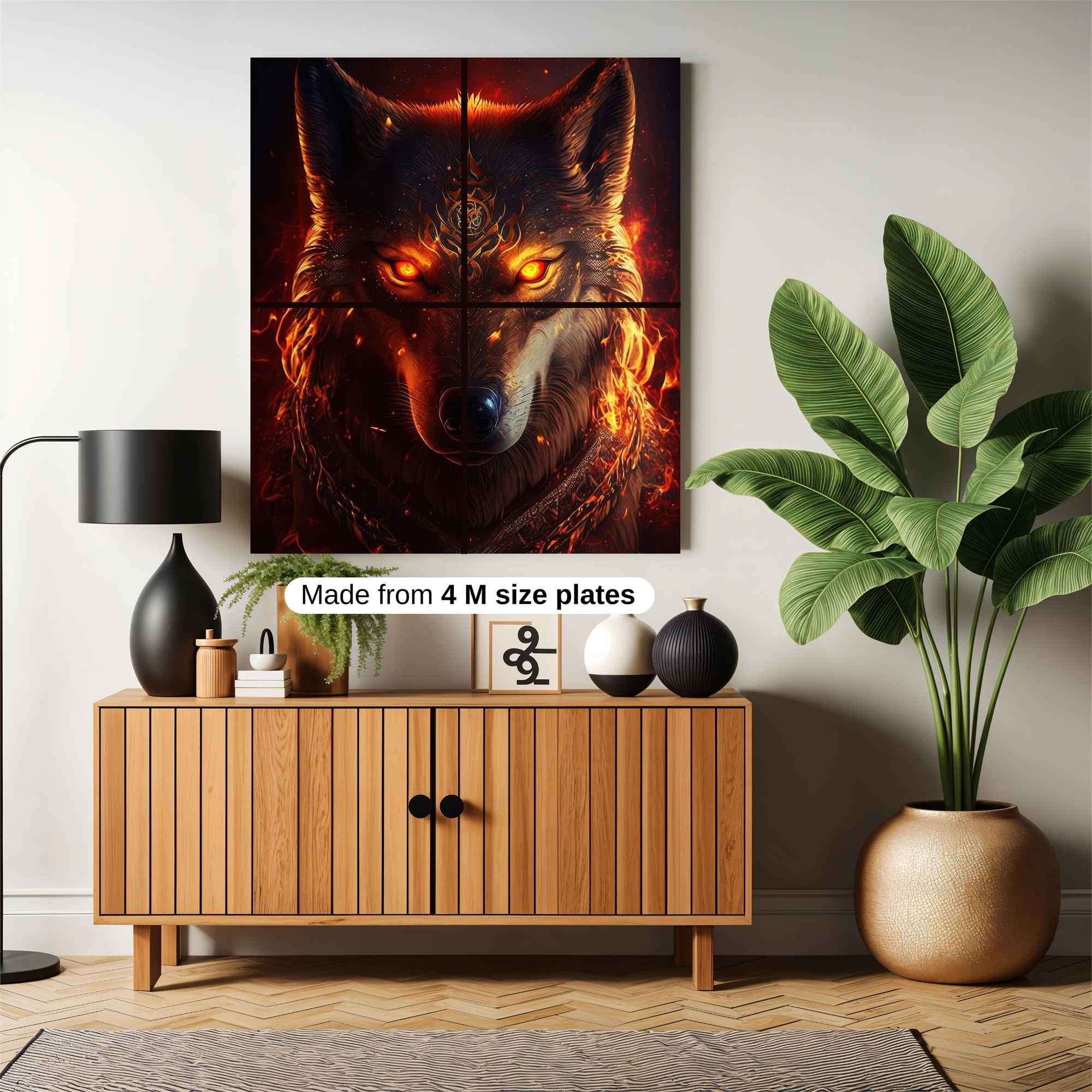Wolf Inferno Safe Wall Magnetic / M