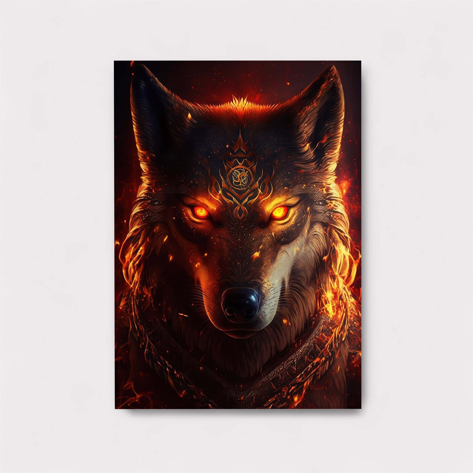Wolf Inferno Safe Wall Magnetic / M