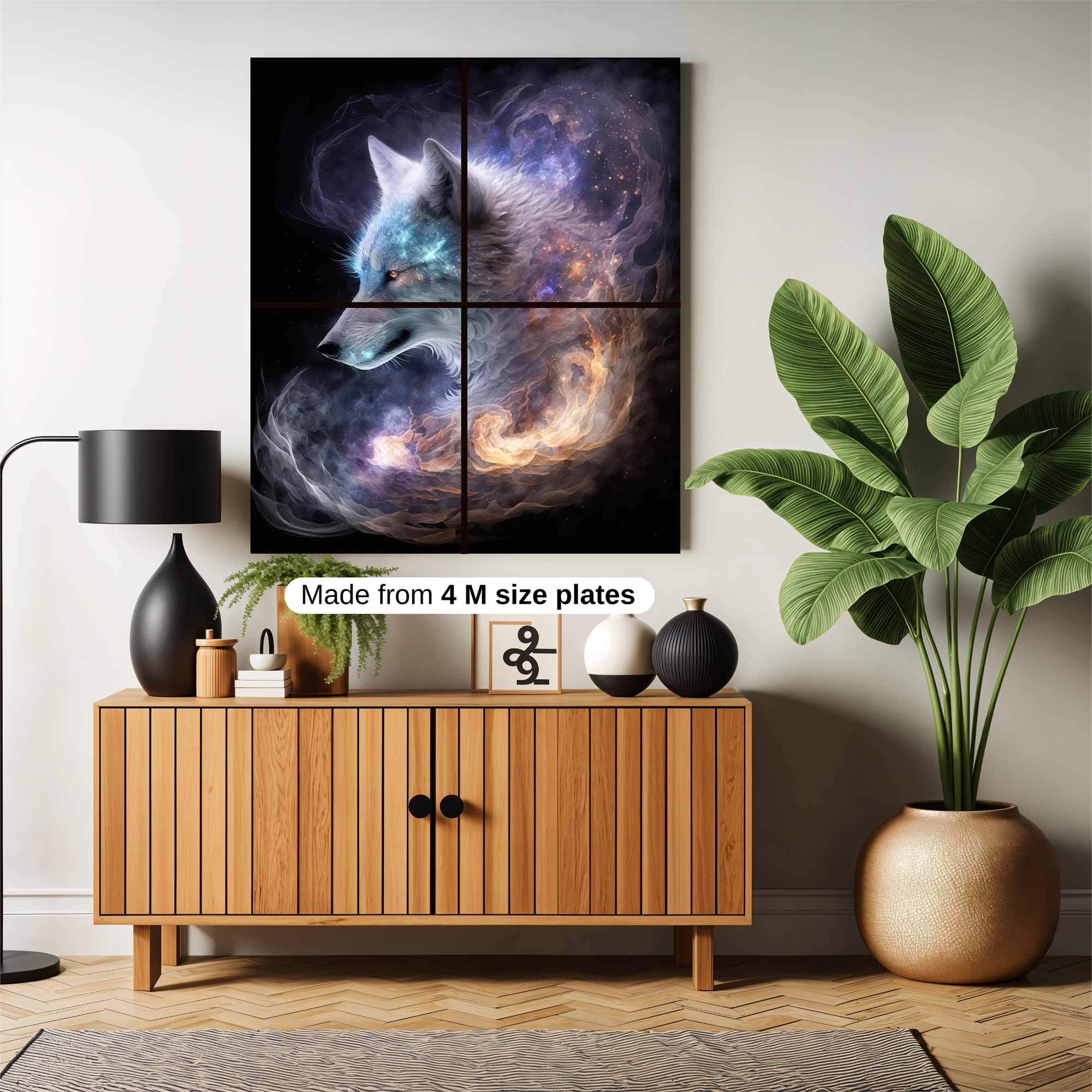 Cosmic Wolf Safe Wall Magnetic / M