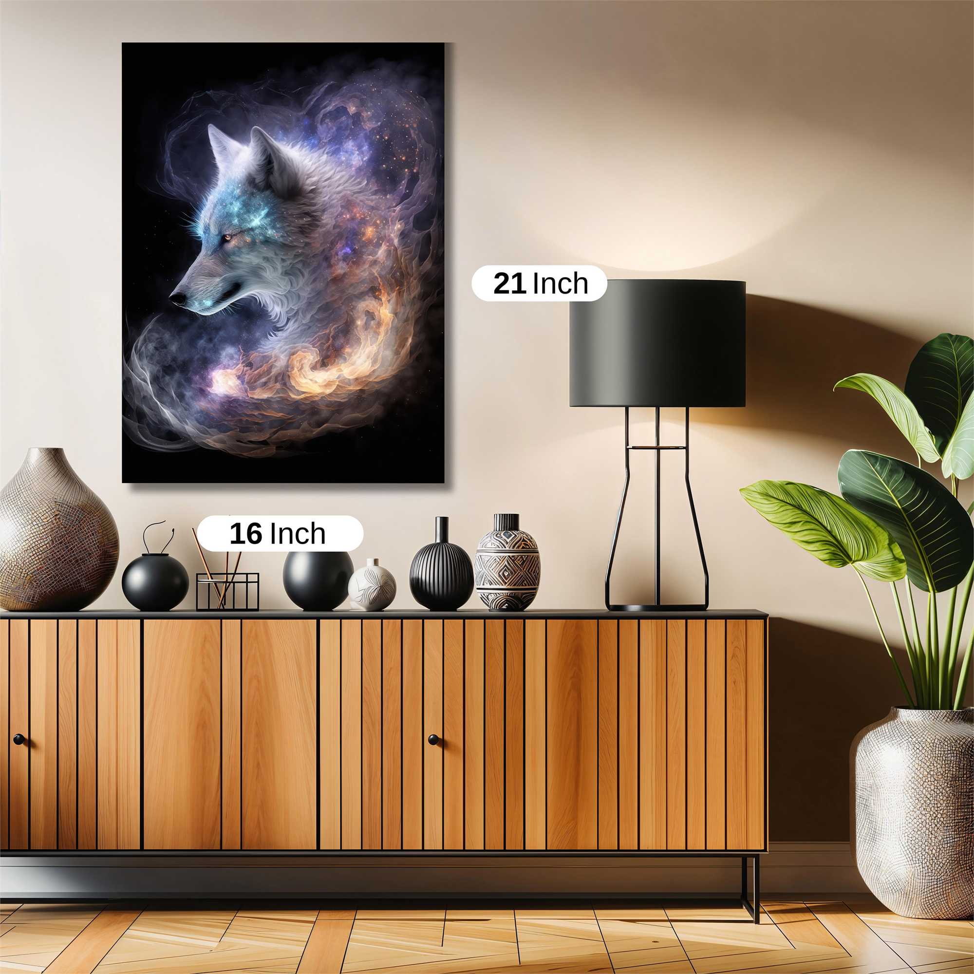 Cosmic Wolf Safe Wall Magnetic / M