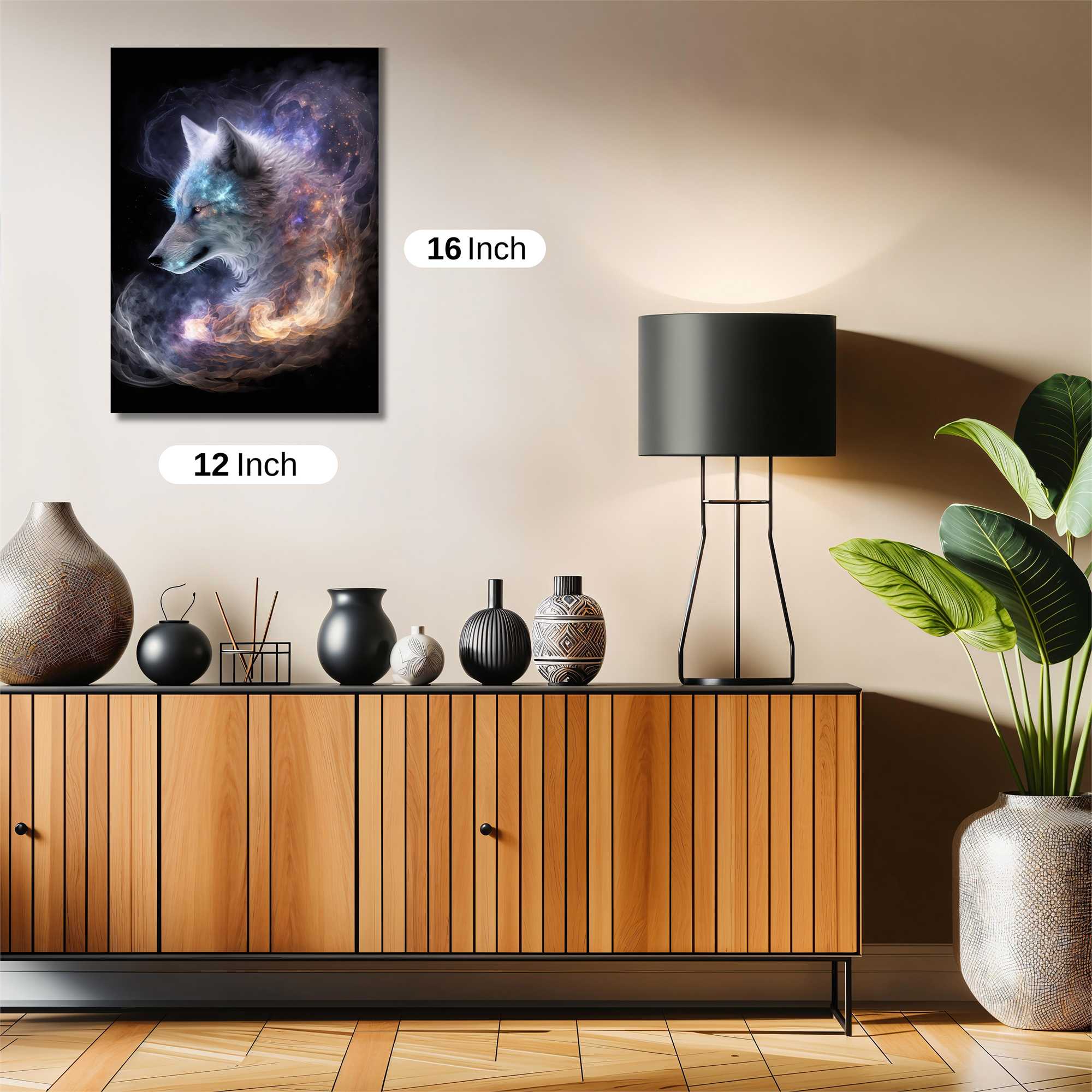 Cosmic Wolf Safe Wall Magnetic / M