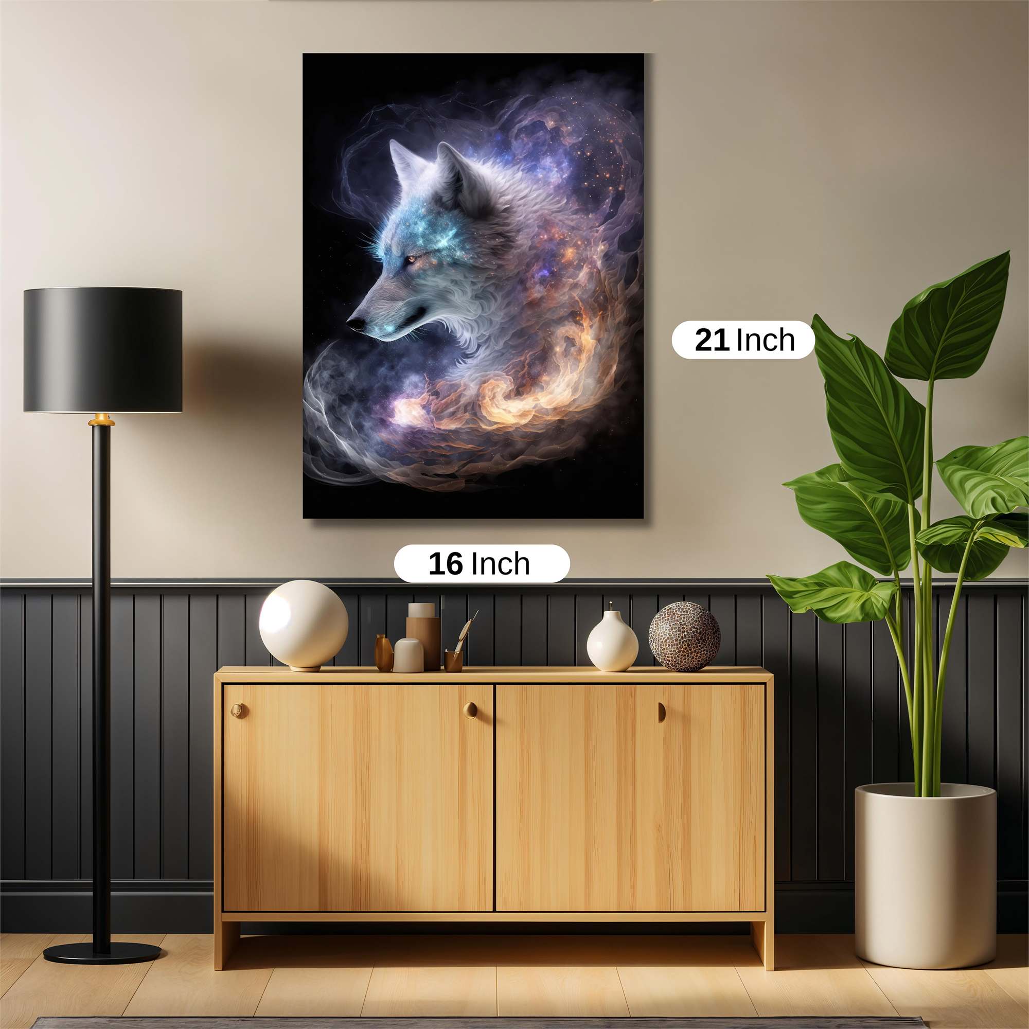 Cosmic Wolf Safe Wall Magnetic / M