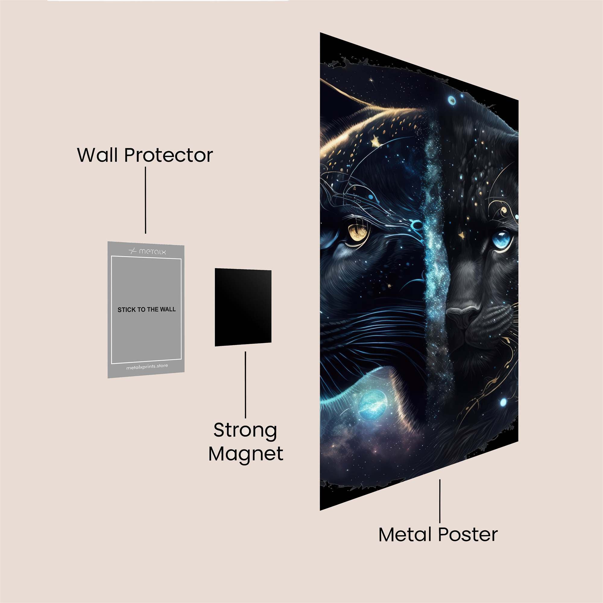 Cosmic Panther Safe Wall Magnetic / M