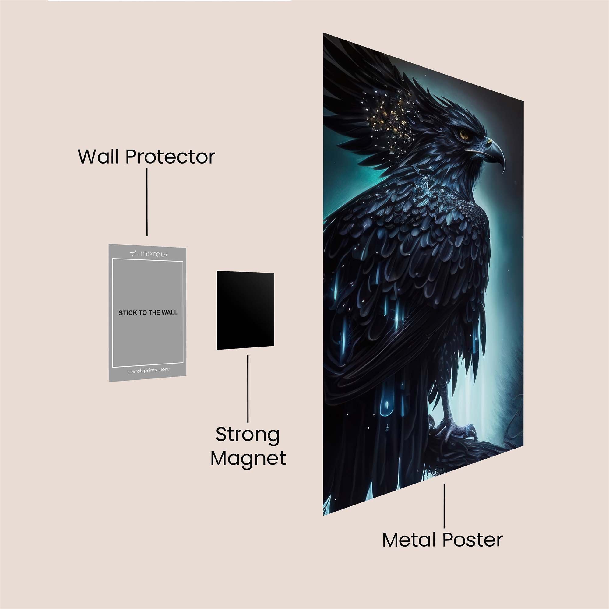 Raven Enigma Safe Wall Magnetic / M
