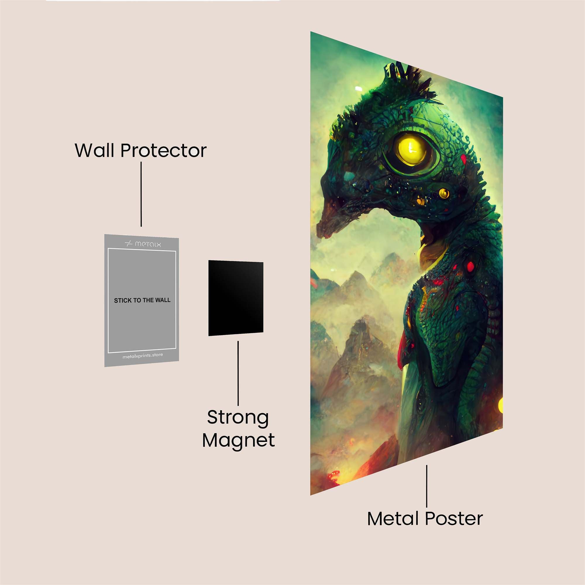 Alien Enigma Safe Wall Magnetic / M