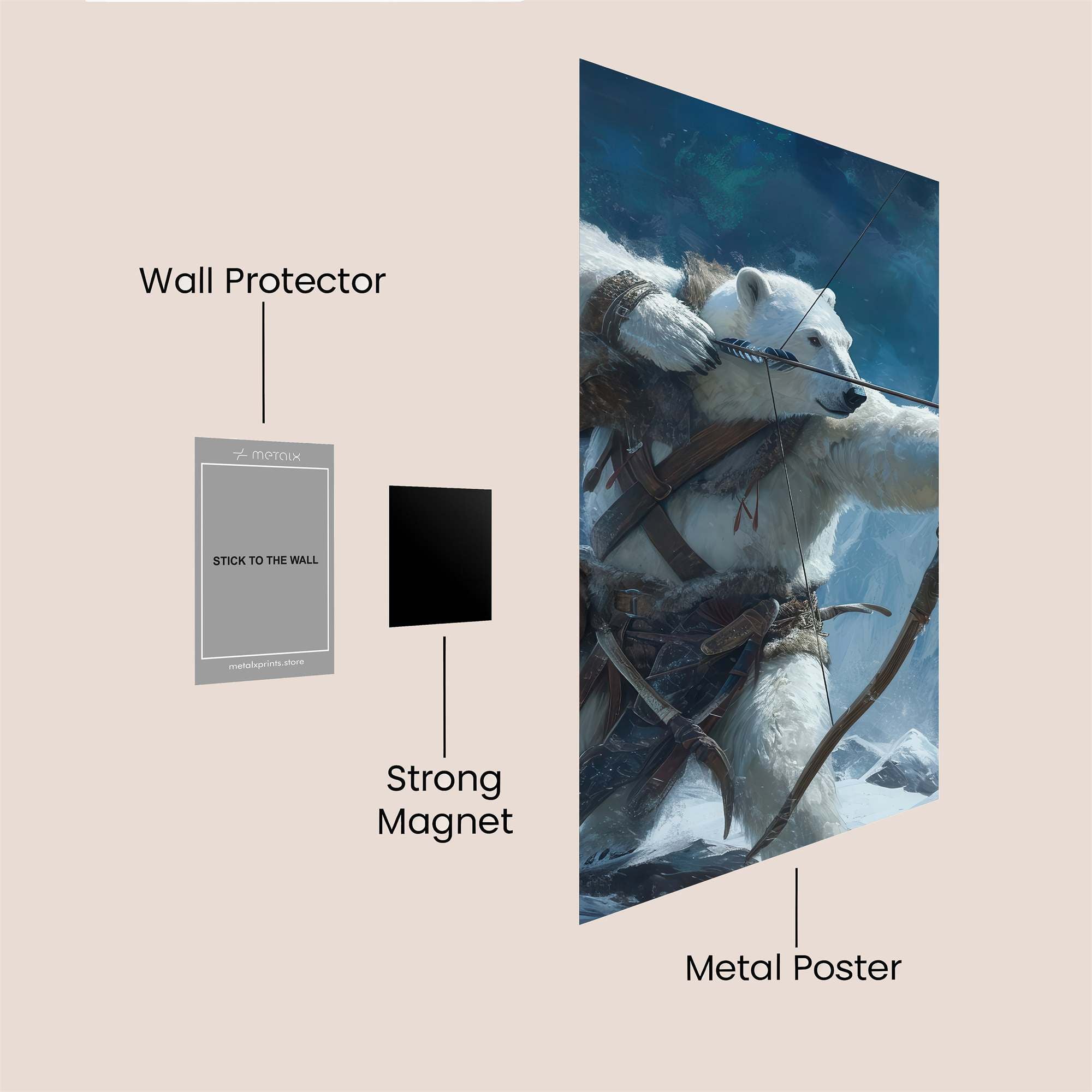 Polar Hunter Safe Wall Magnetic / M