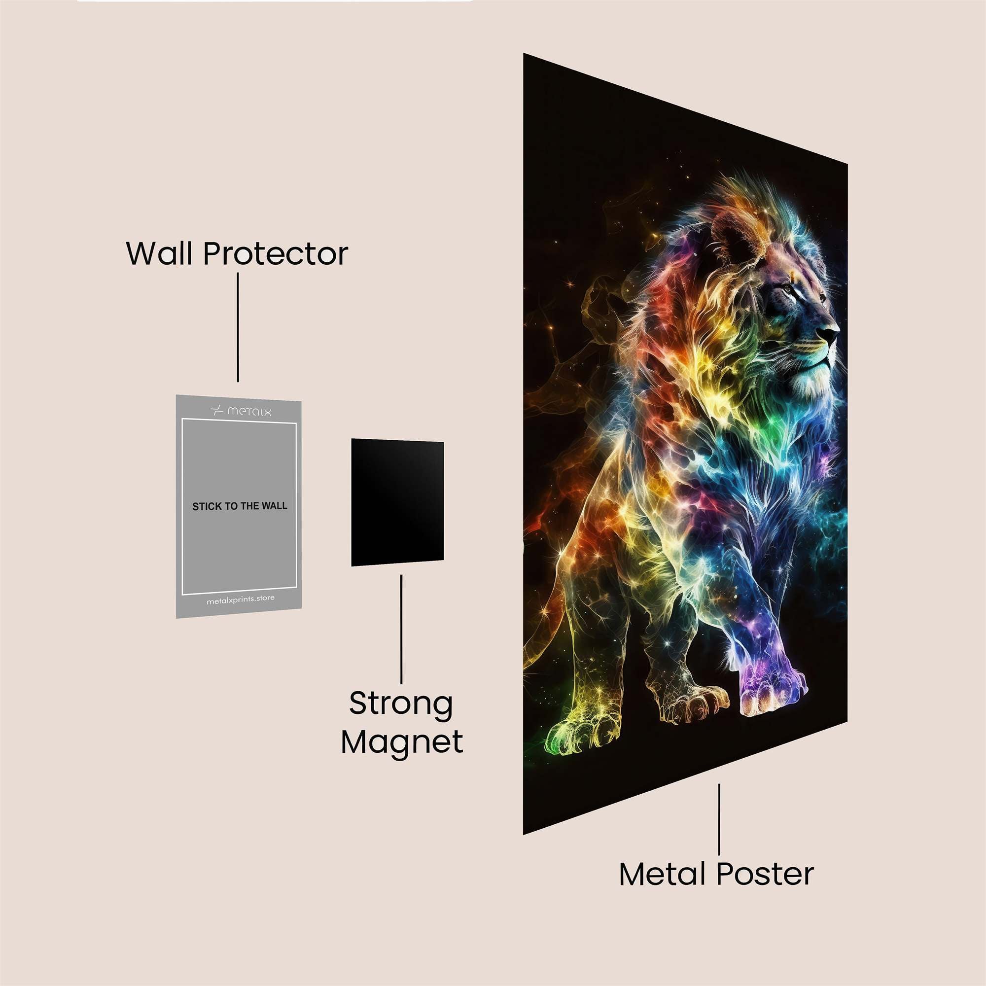 Lion Nebula Safe Wall Magnetic / M