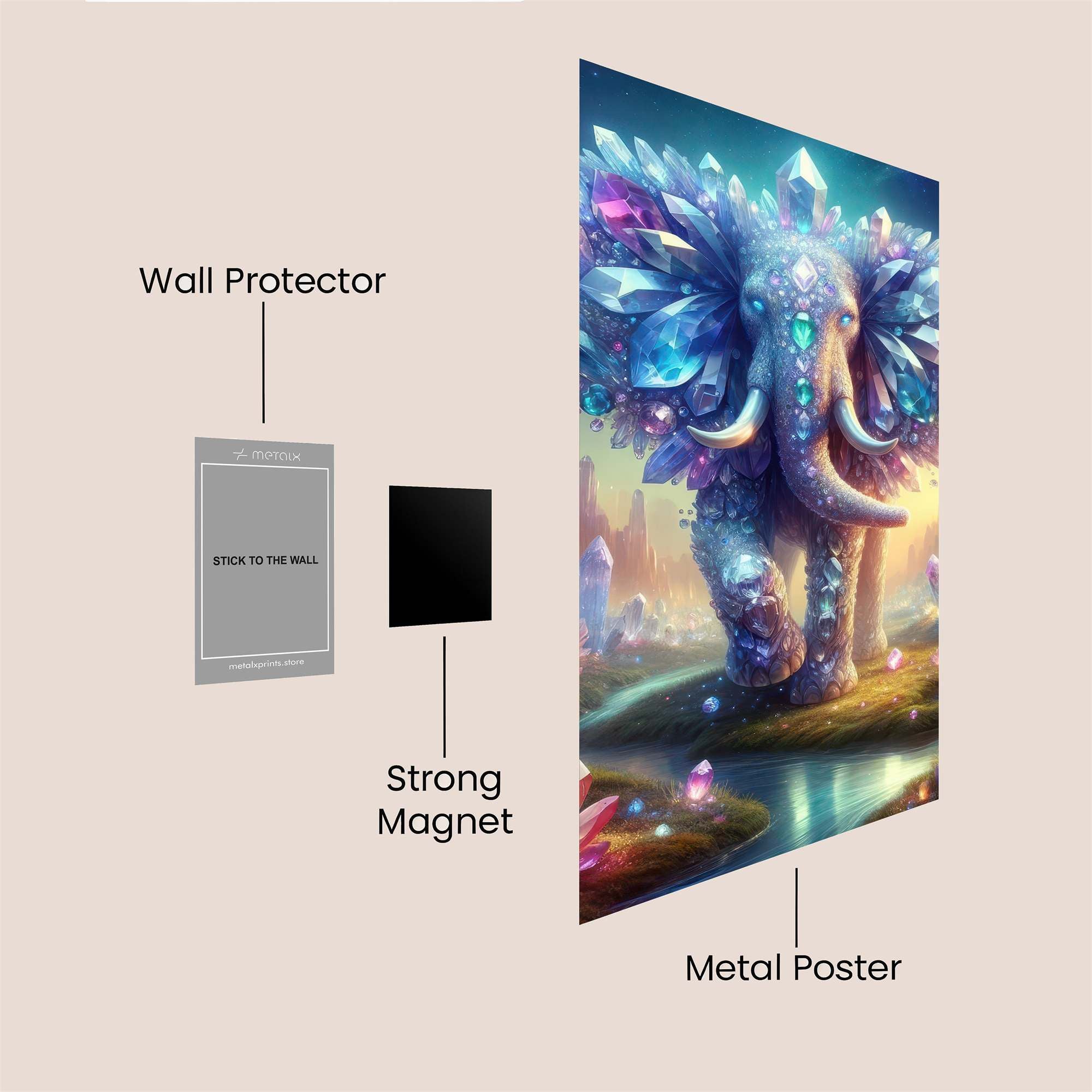 Crystal Majesty Safe Wall Magnetic / M