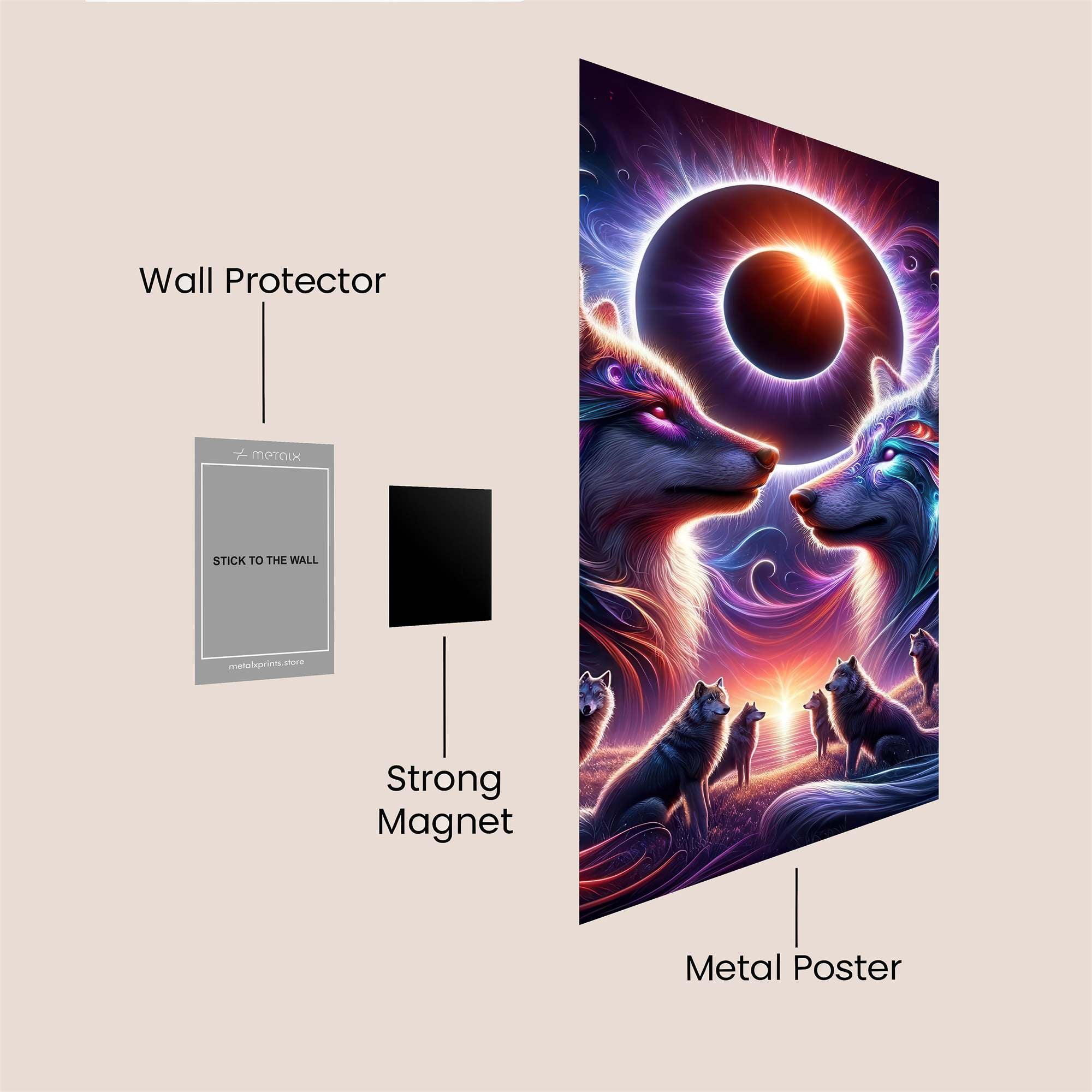 Wolves Eclipse Safe Wall Magnetic / M
