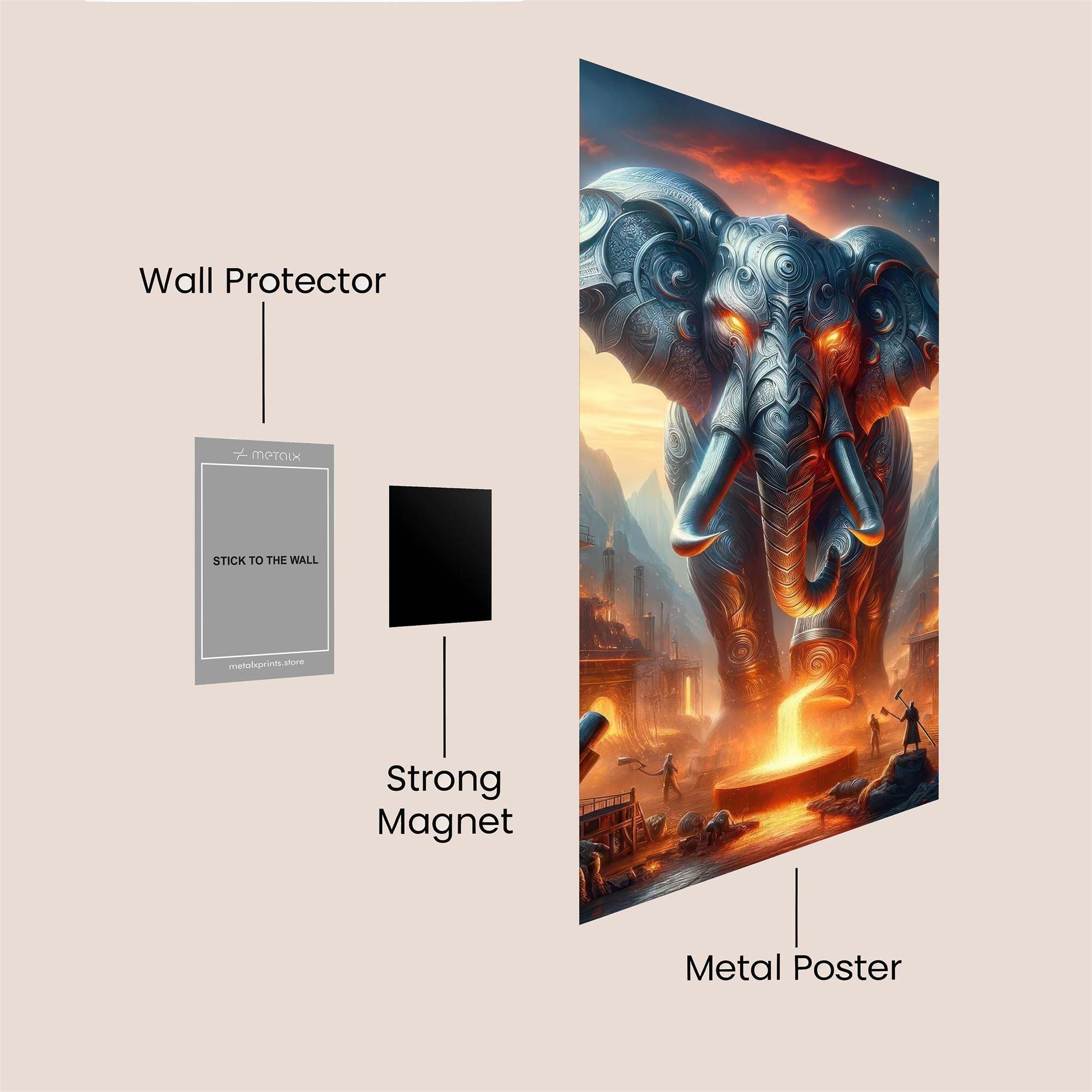 Golem Forge Safe Wall Magnetic / M
