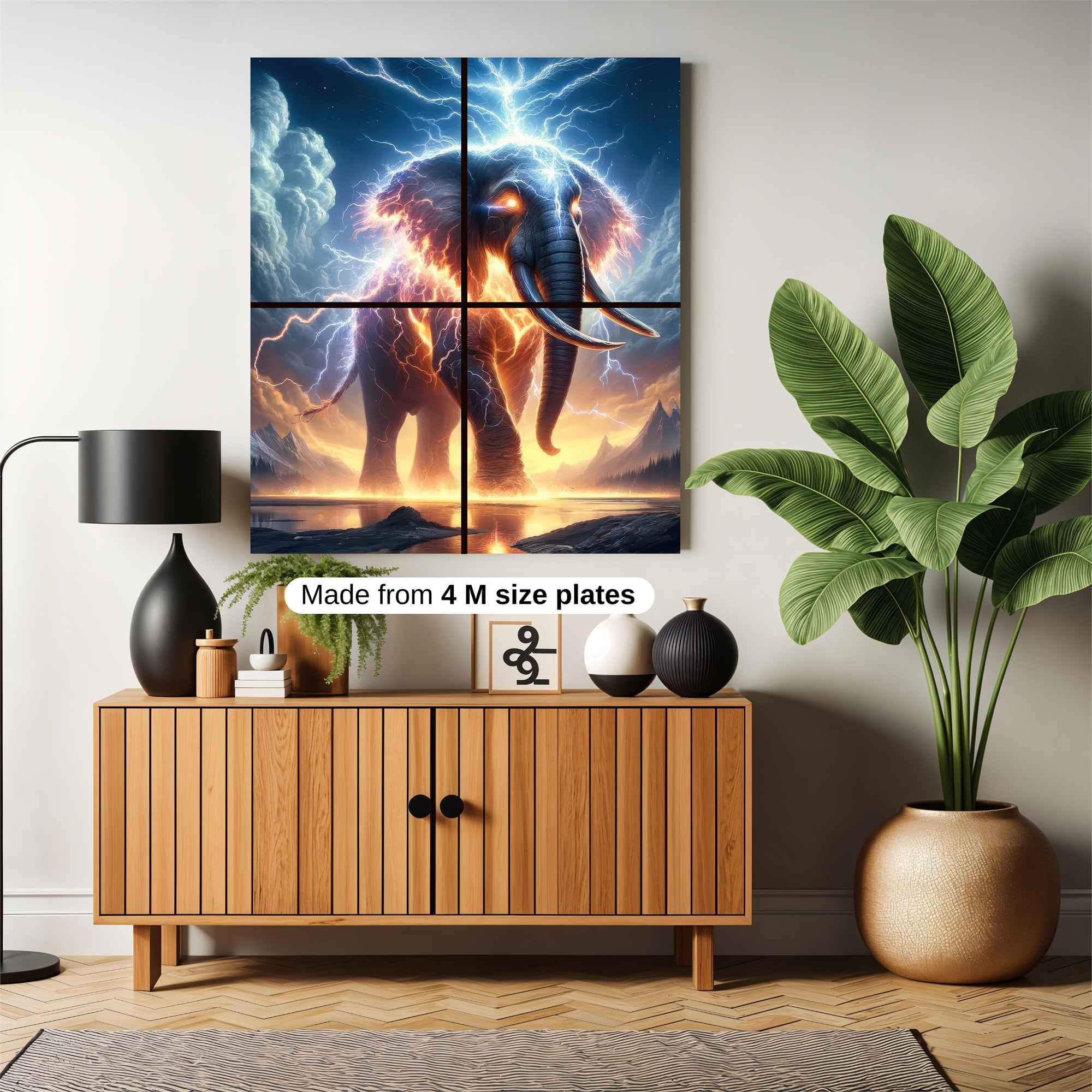 Elephant Storm Safe Wall Magnetic / M