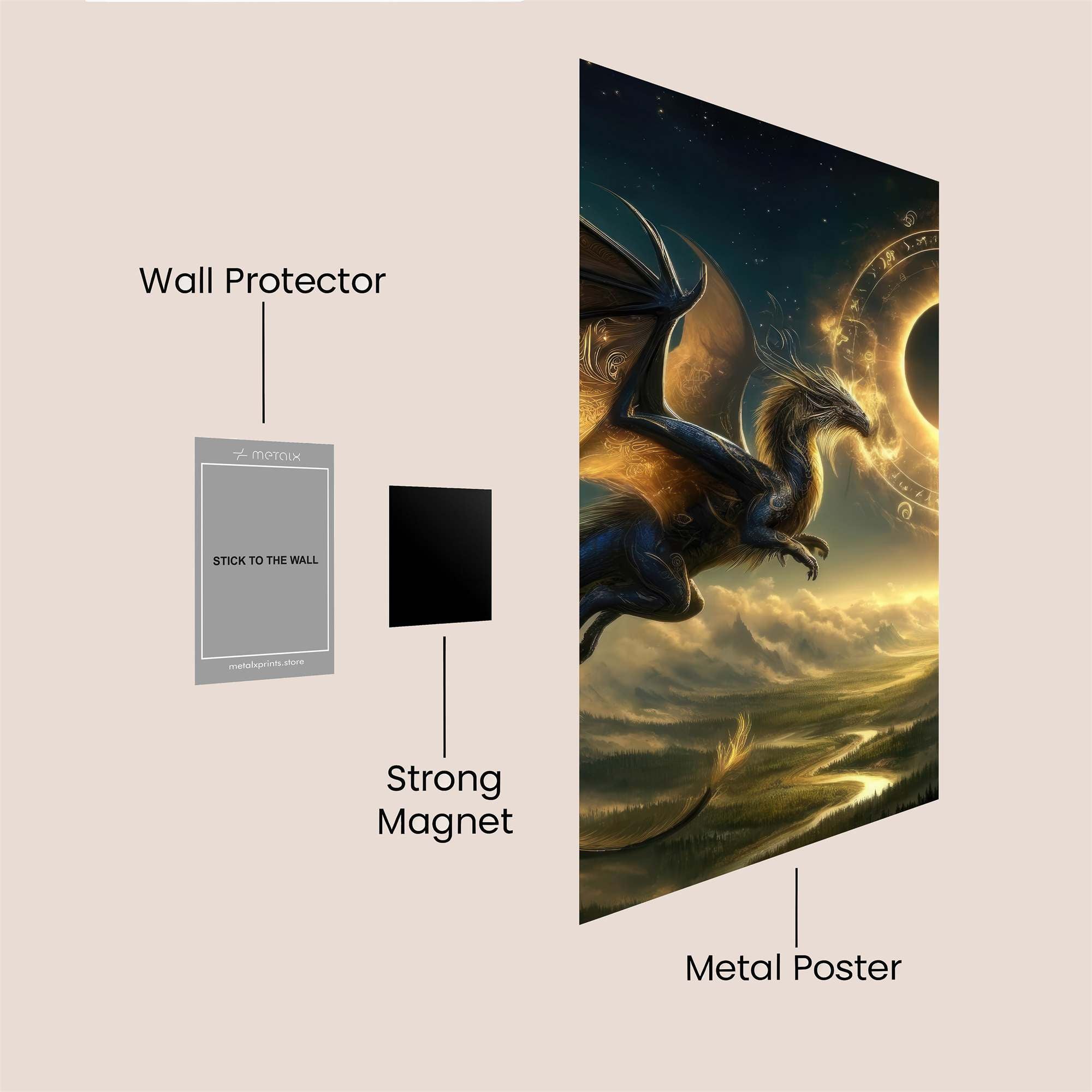 Dragon Eclipse Safe Wall Magnetic / M