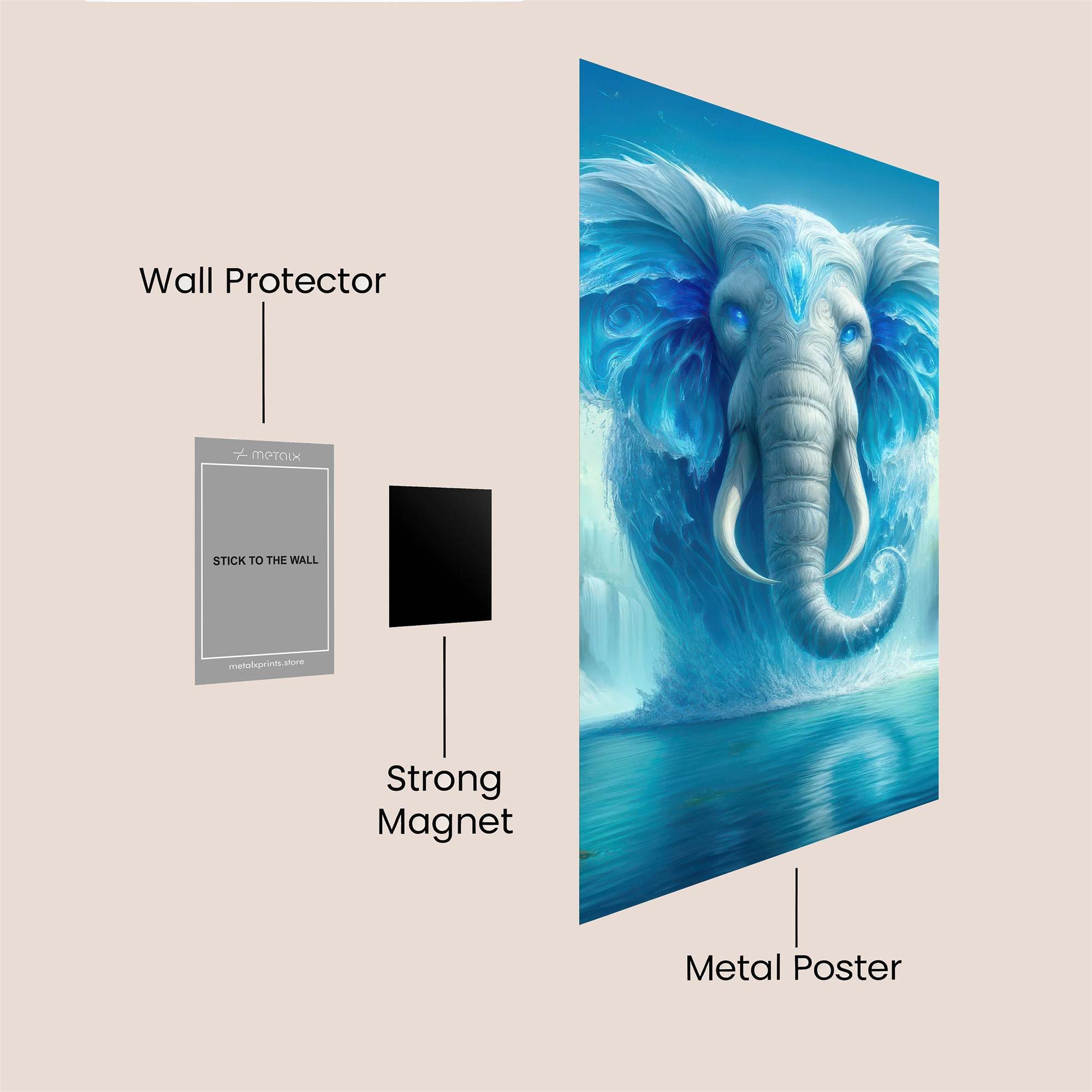 Frost Elephant Safe Wall Magnetic / M