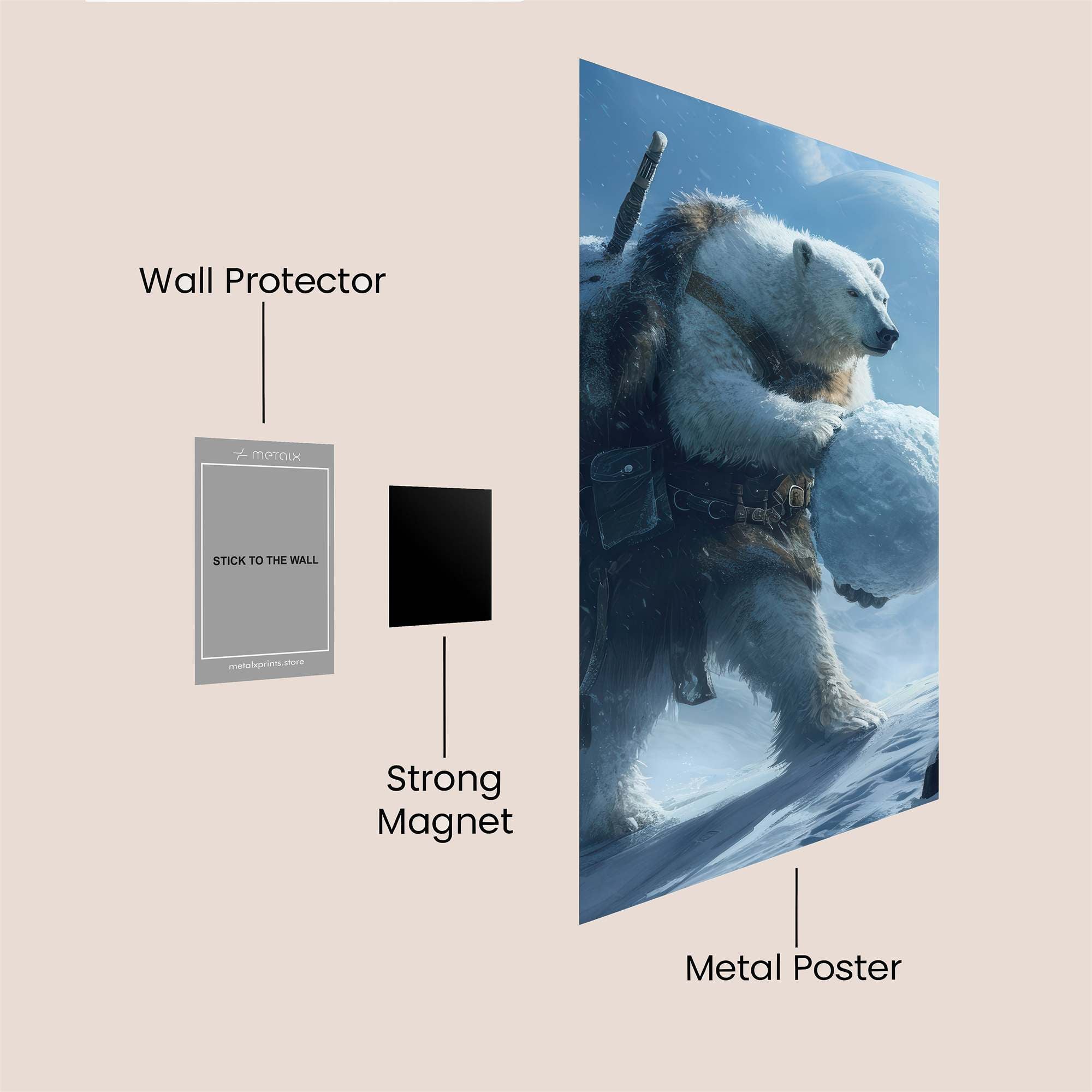 Polar Wanderer Safe Wall Magnetic / M