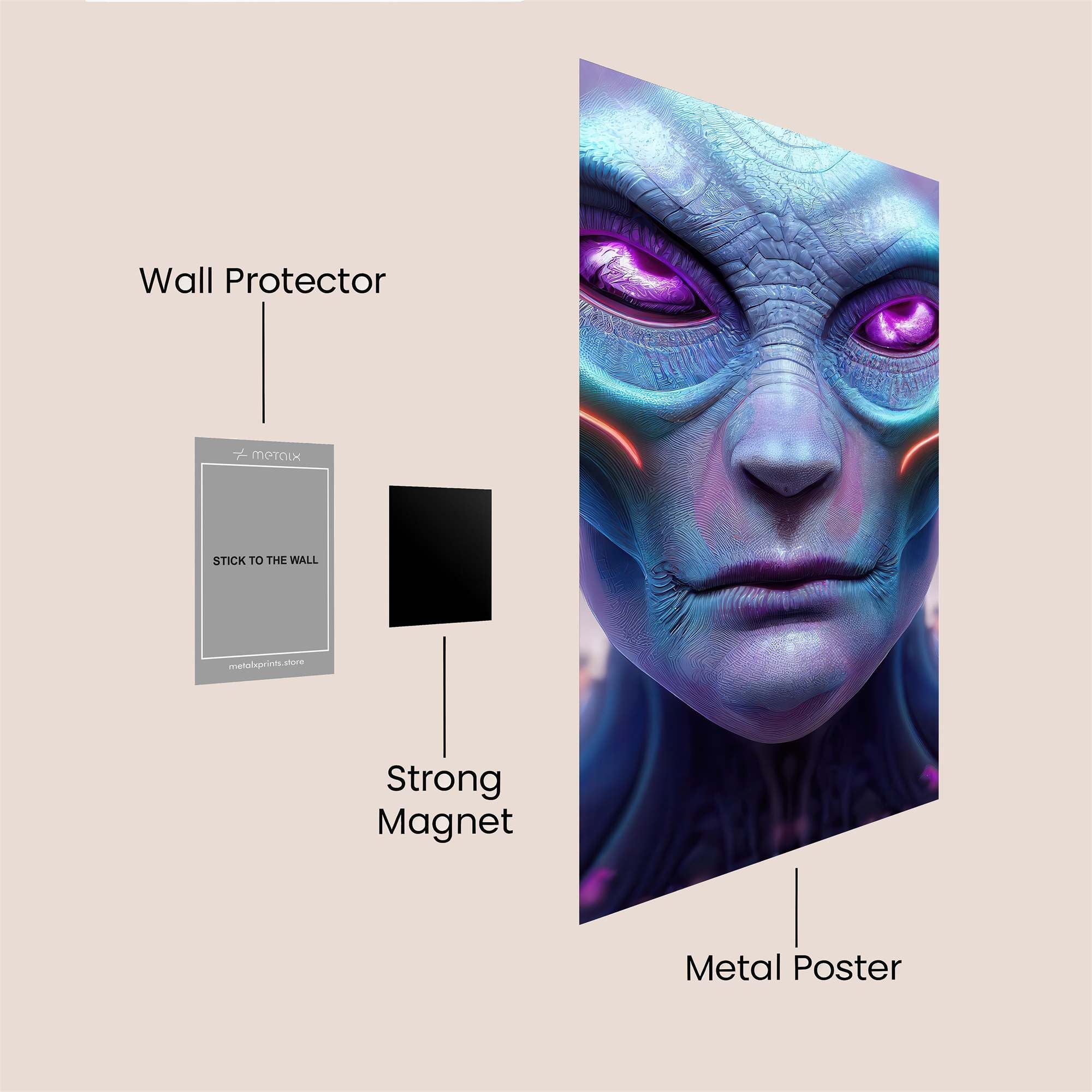 Alien Enigma Safe Wall Magnetic / M