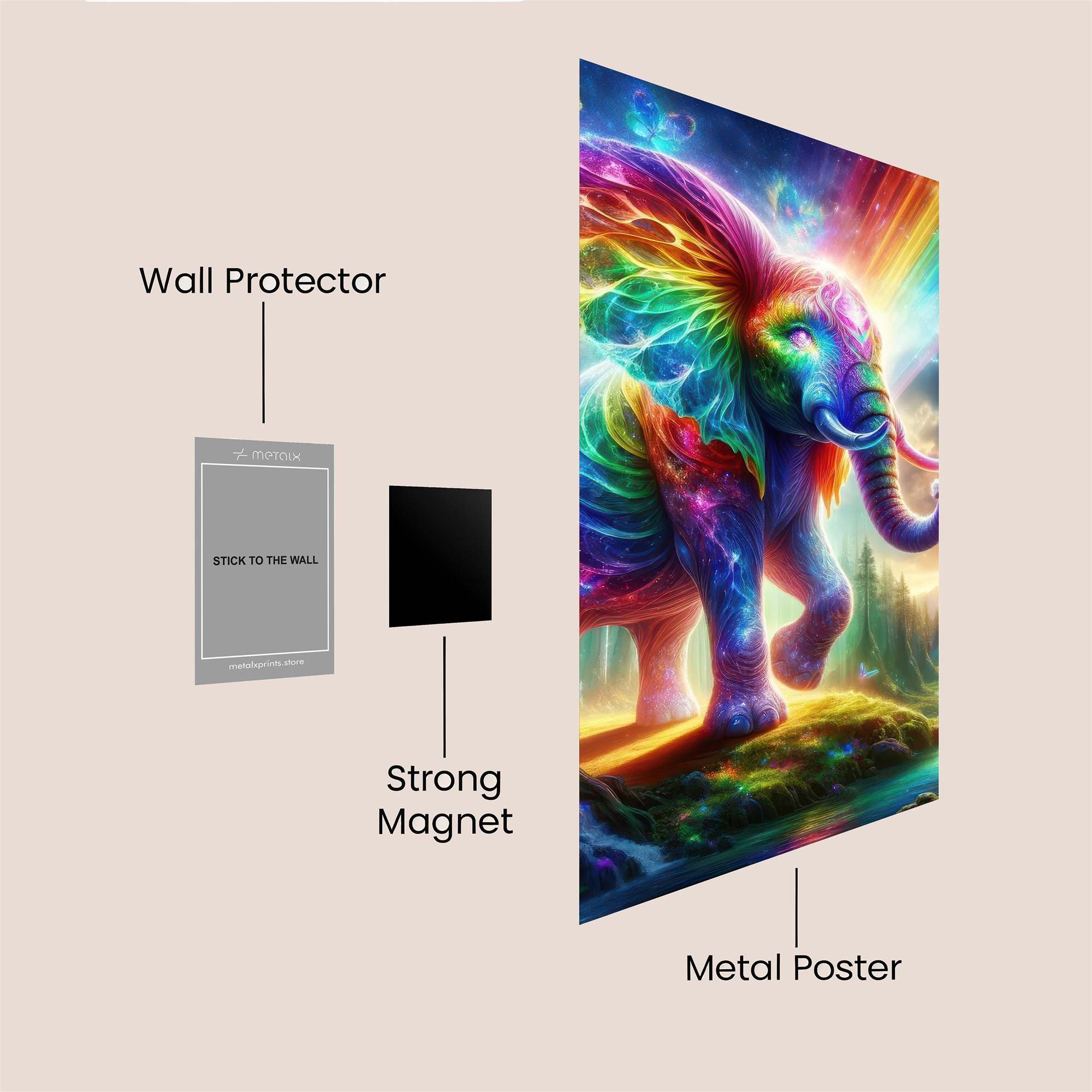 Elephant Enchantment Safe Wall Magnetic / M