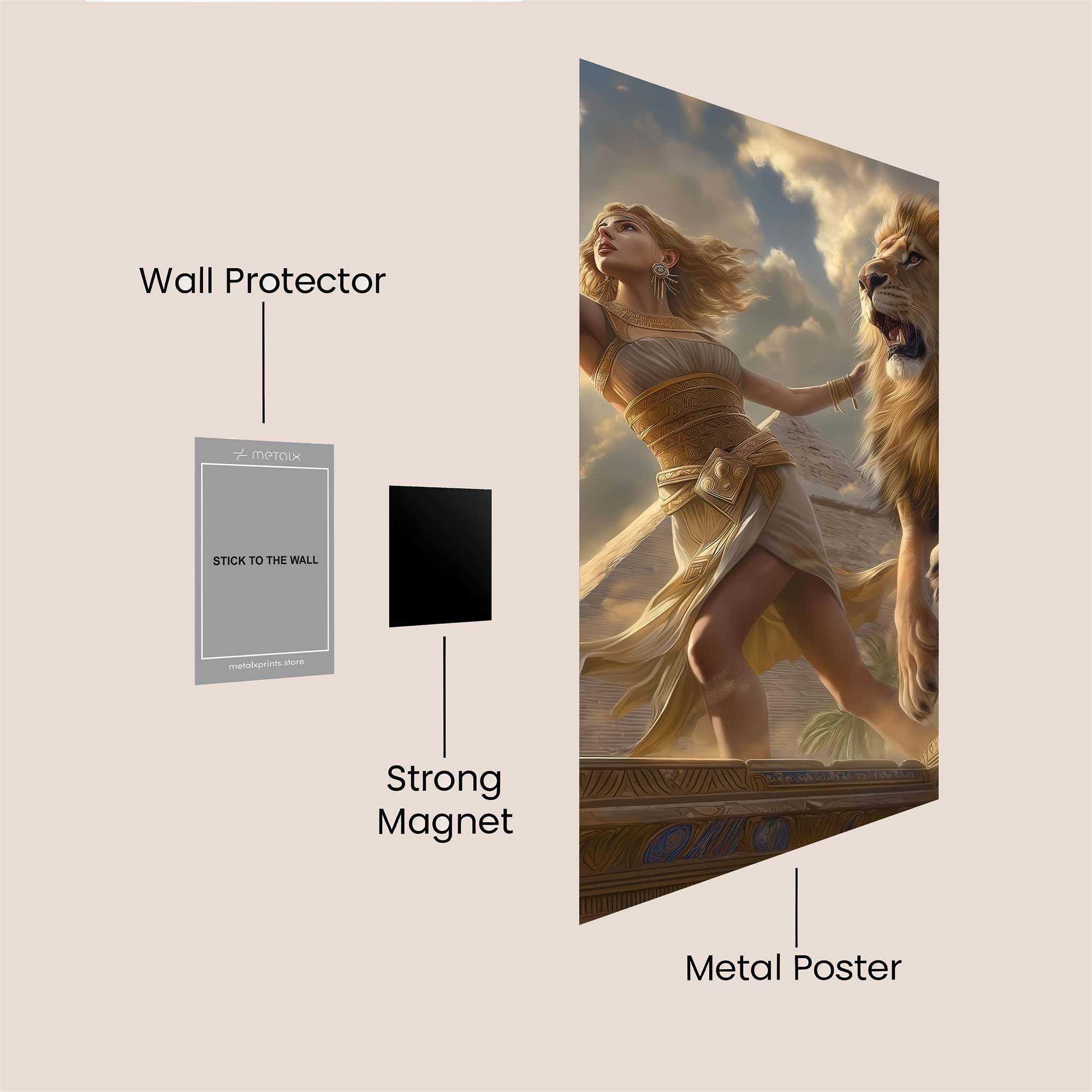 Lioness Triumph Safe Wall Magnetic / M