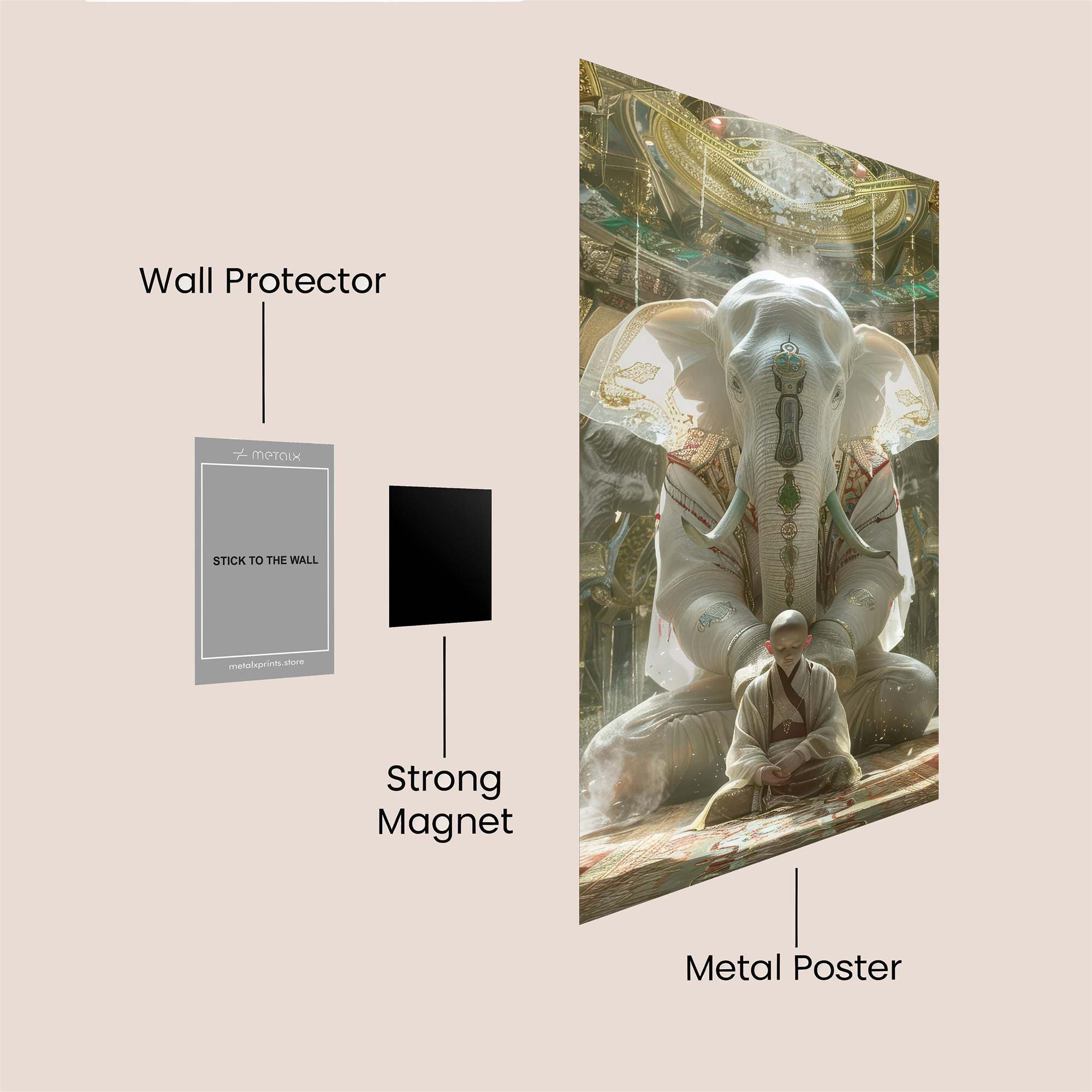 Ganesha Radiant Safe Wall Magnetic / M