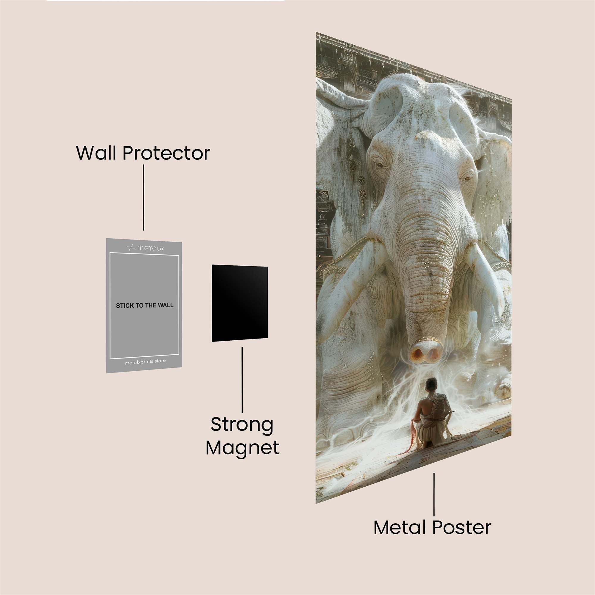 Ganesha Serene Safe Wall Magnetic / M