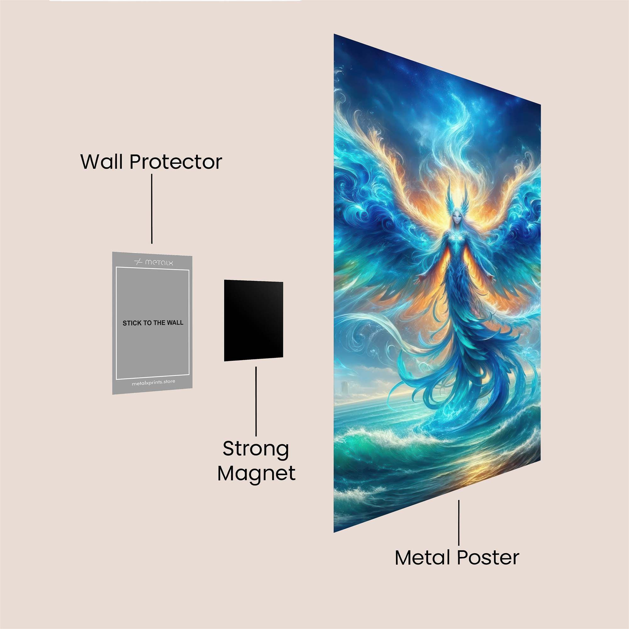 Phoenix Reborn Safe Wall Magnetic / M