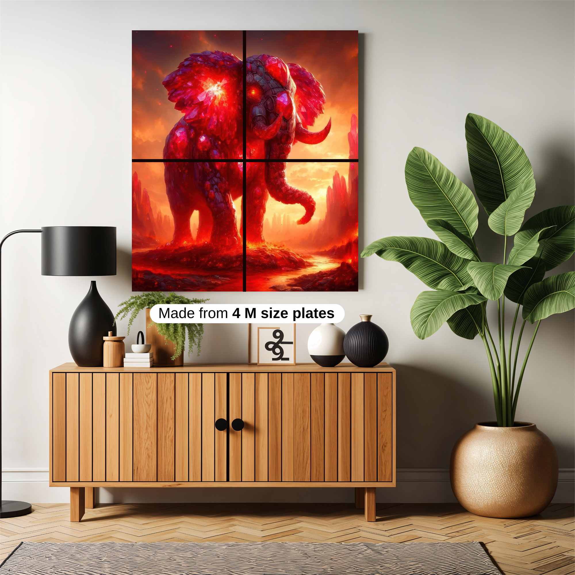 Ember Elephant Safe Wall Magnetic / M