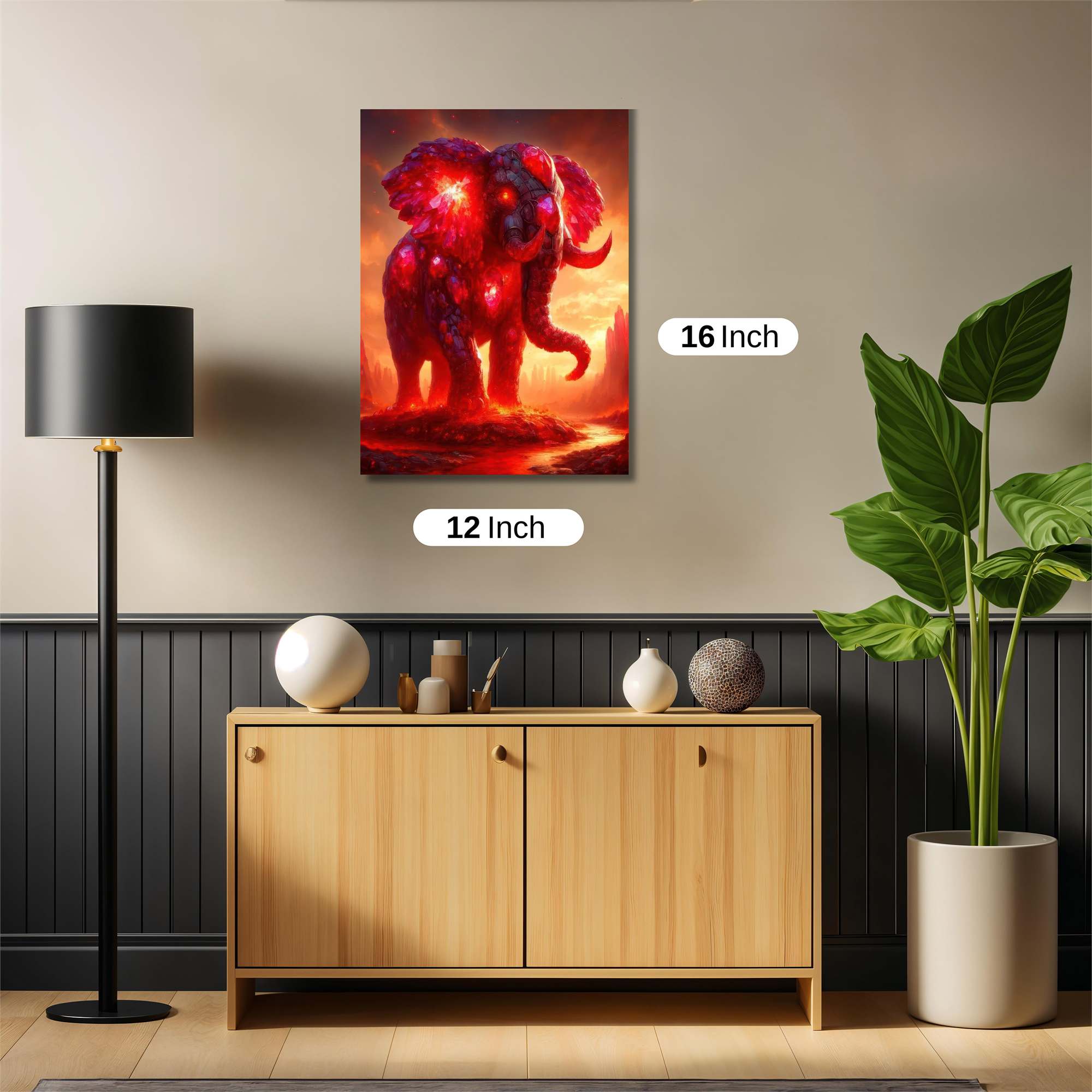 Ember Elephant Safe Wall Magnetic / M
