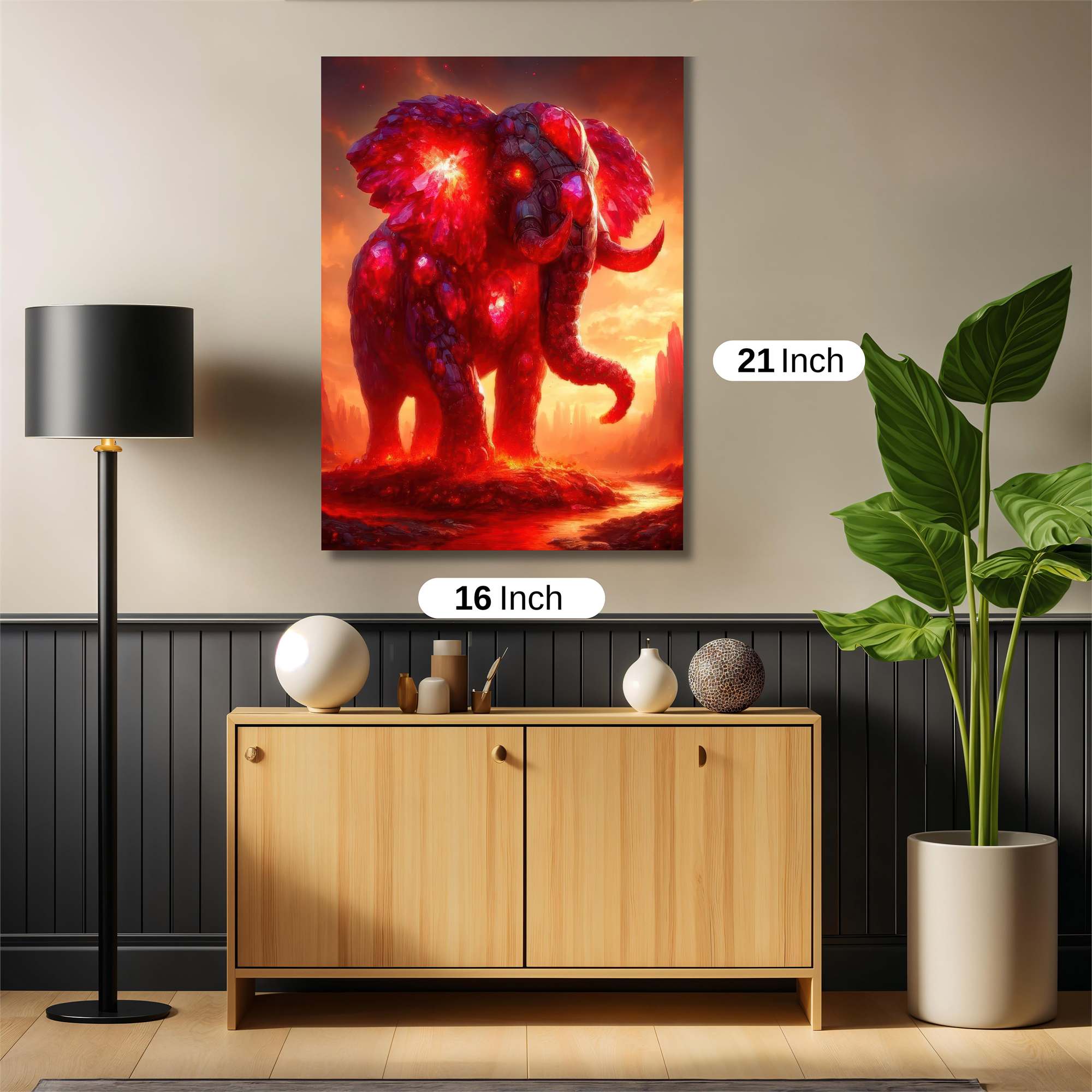 Ember Elephant Safe Wall Magnetic / M