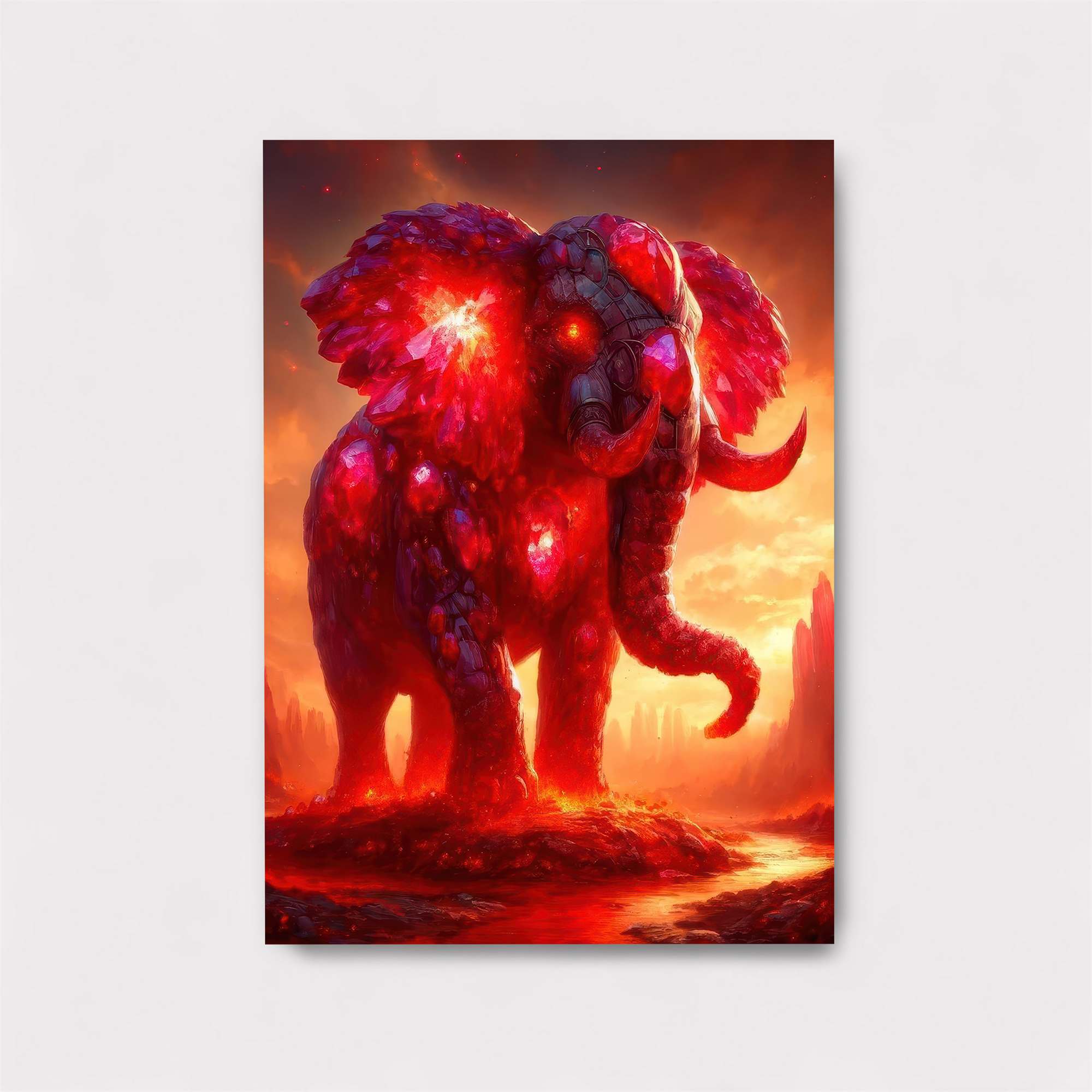 Ember Elephant Safe Wall Magnetic / M