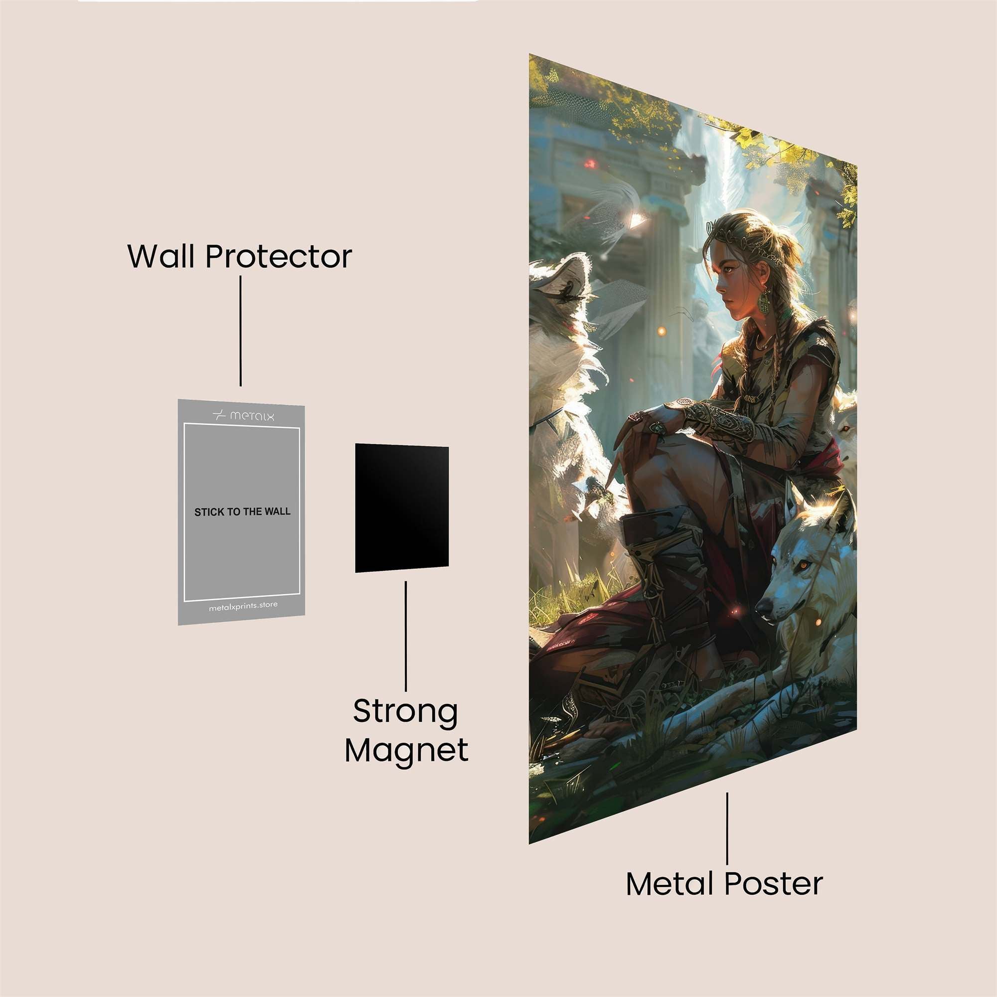 Wolf Whisperer Safe Wall Magnetic / M