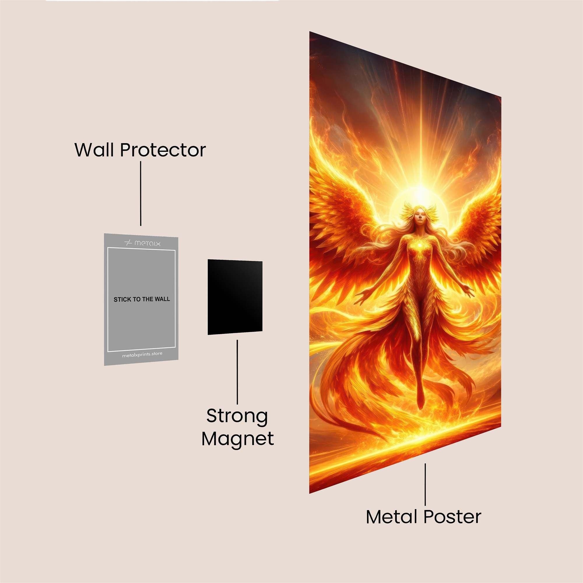 Phoenix Radiant Safe Wall Magnetic / M