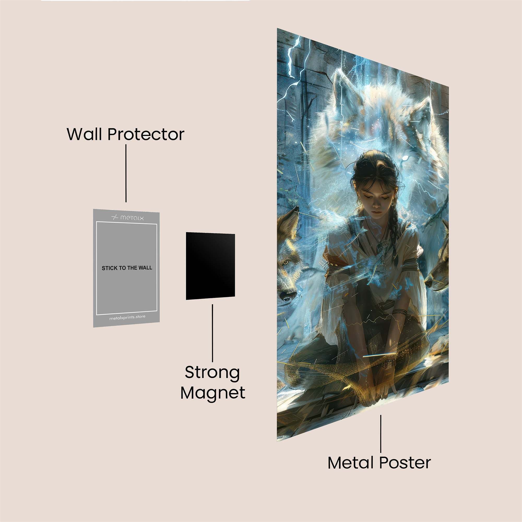 Wolf Whisperer Safe Wall Magnetic / M