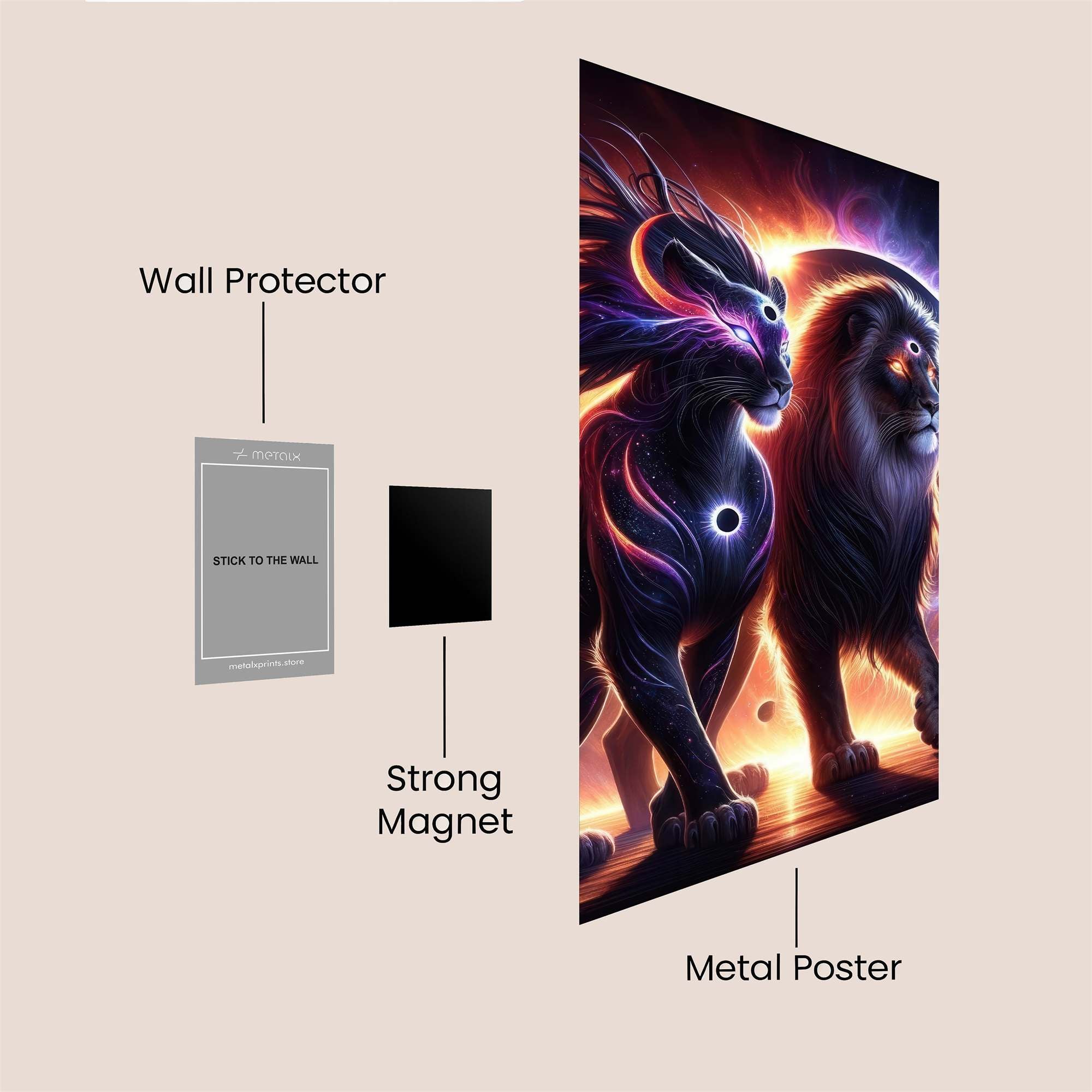 Lions Eclipse Safe Wall Magnetic / M