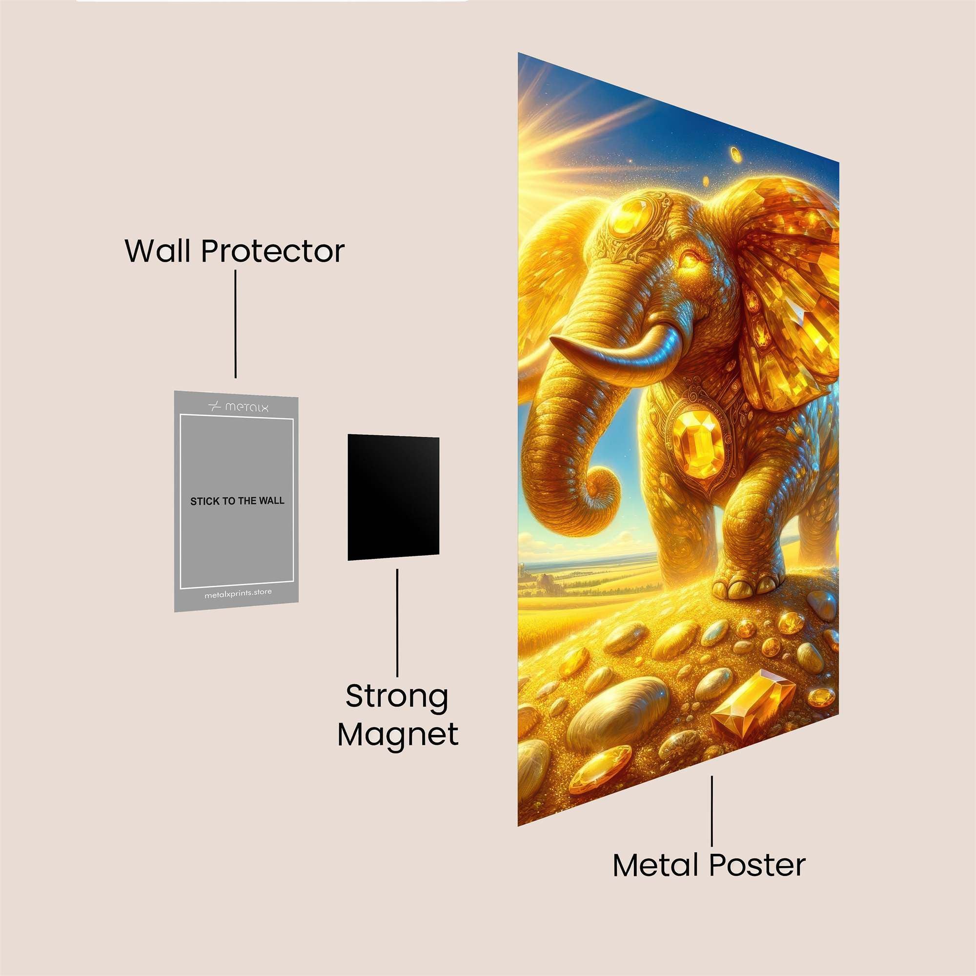 Golden Majesty Safe Wall Magnetic / M