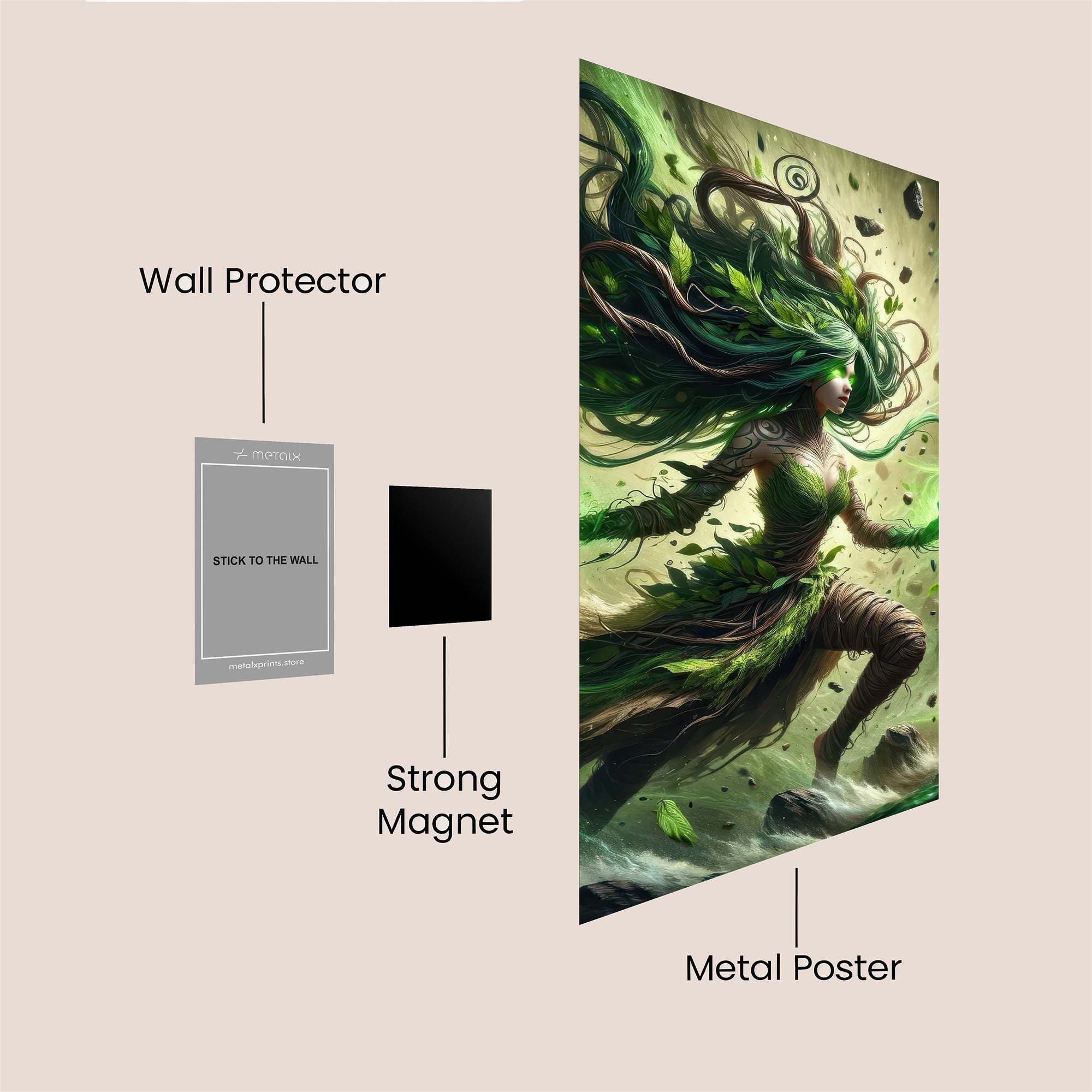 Nature's Fury Safe Wall Magnetic / M