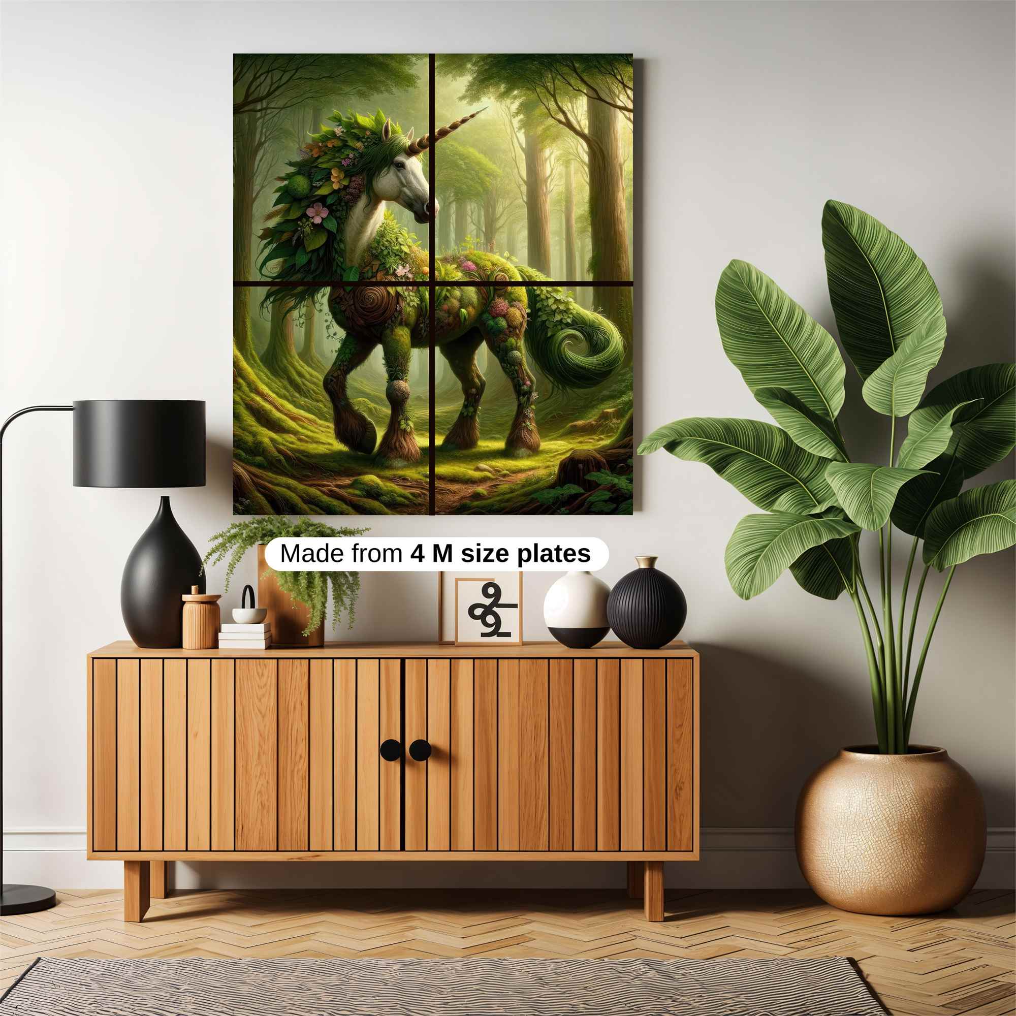 Floral Unicorn Safe Wall Magnetic / M