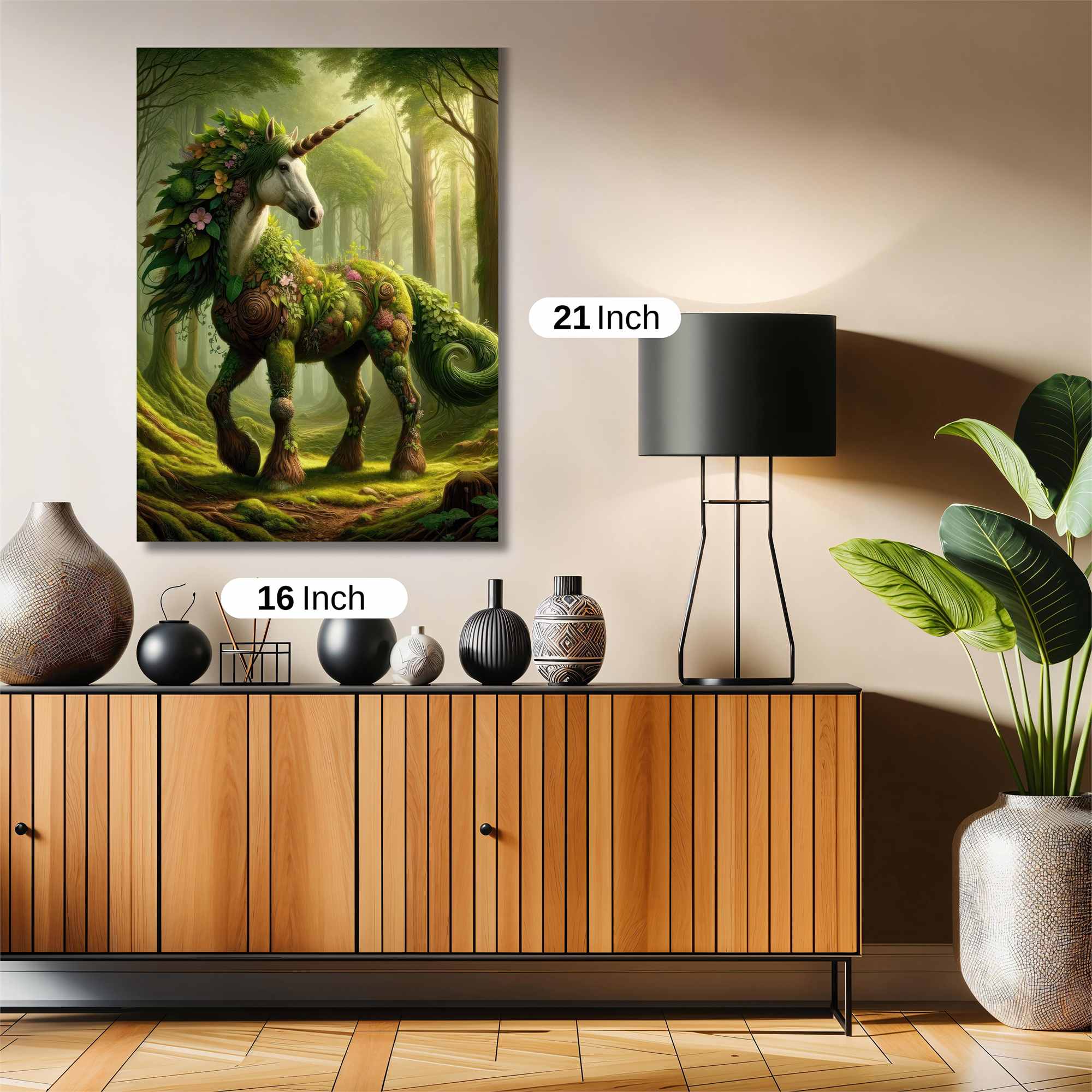 Floral Unicorn Safe Wall Magnetic / M