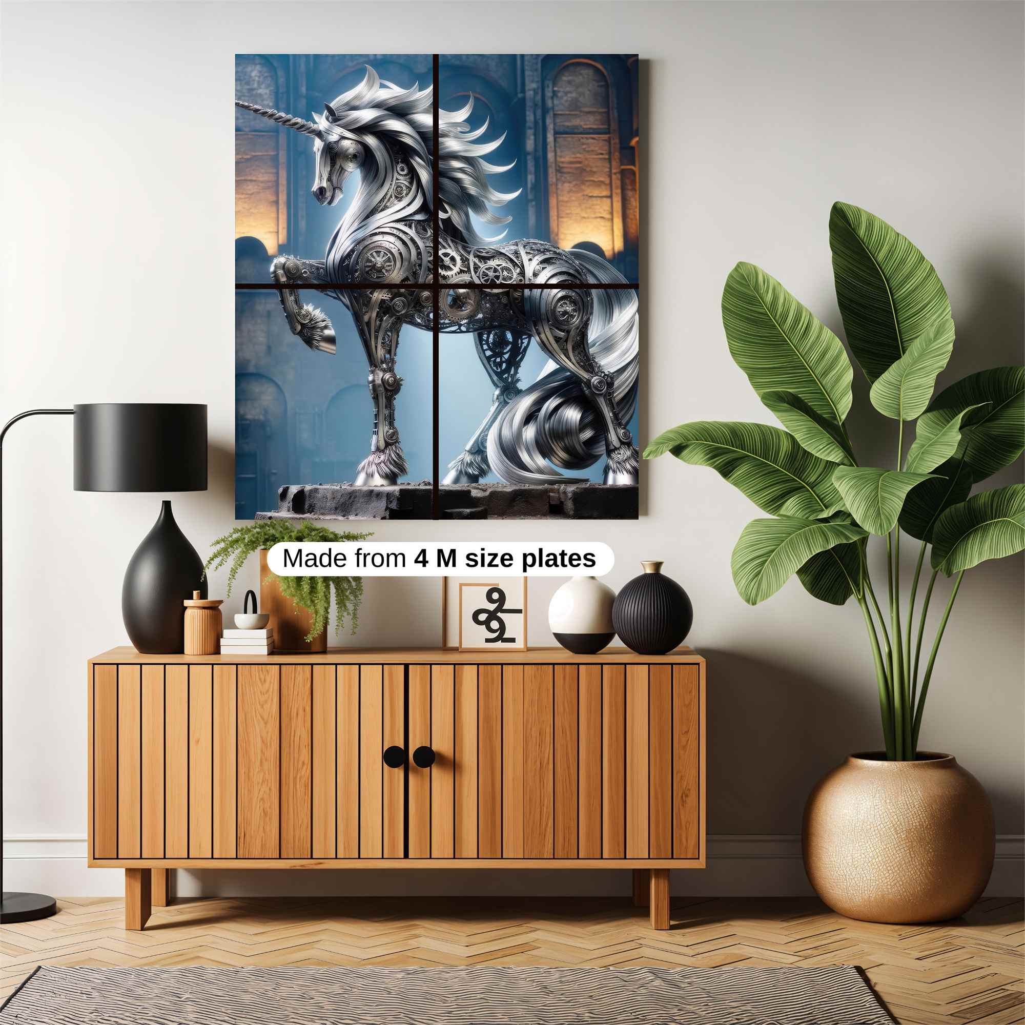Unicorn Steampunk Safe Wall Magnetic / M