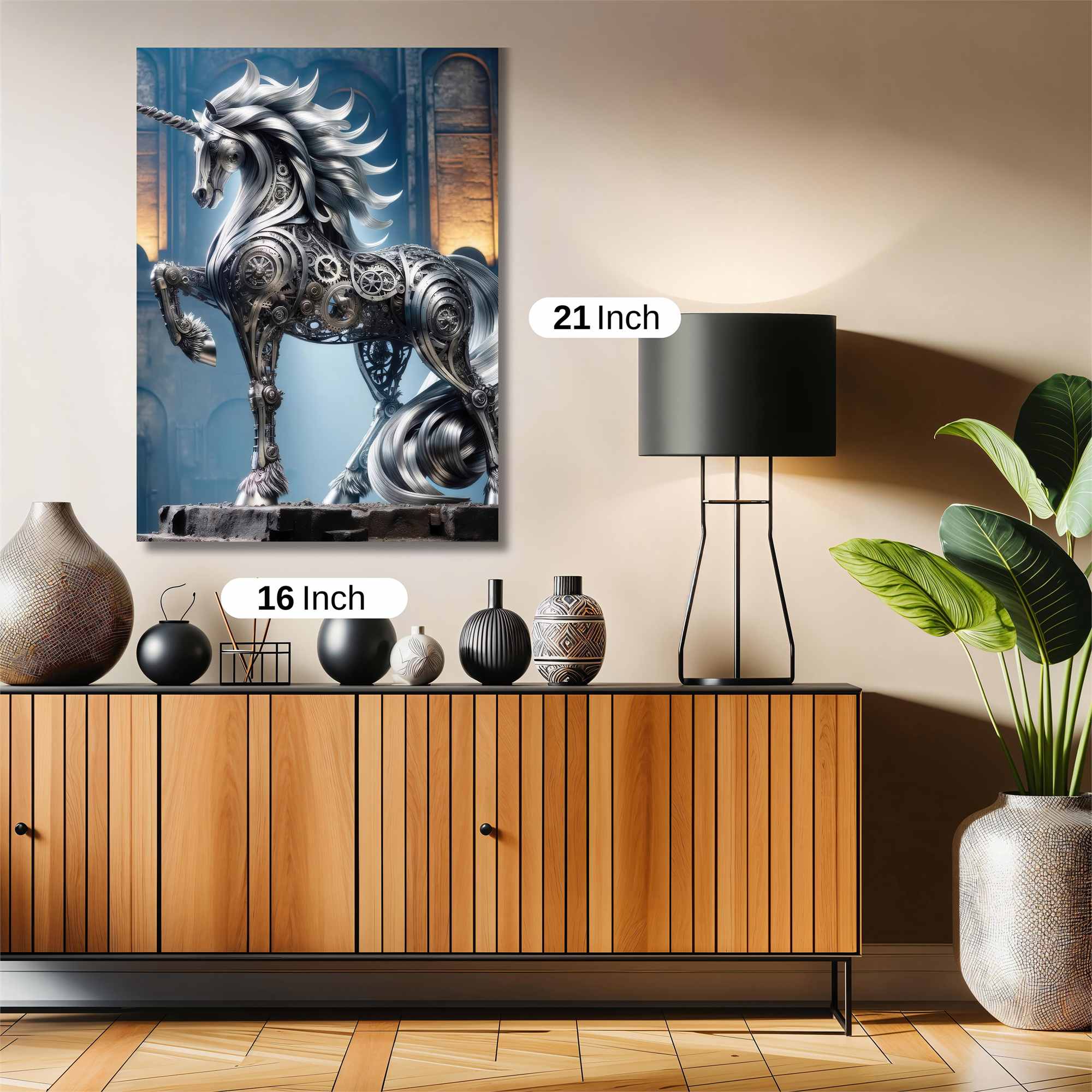 Unicorn Steampunk Safe Wall Magnetic / M