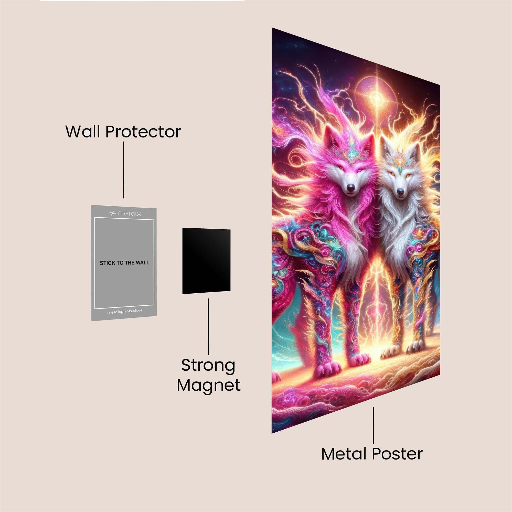 Wolves Enchanting Safe Wall Magnetic / M