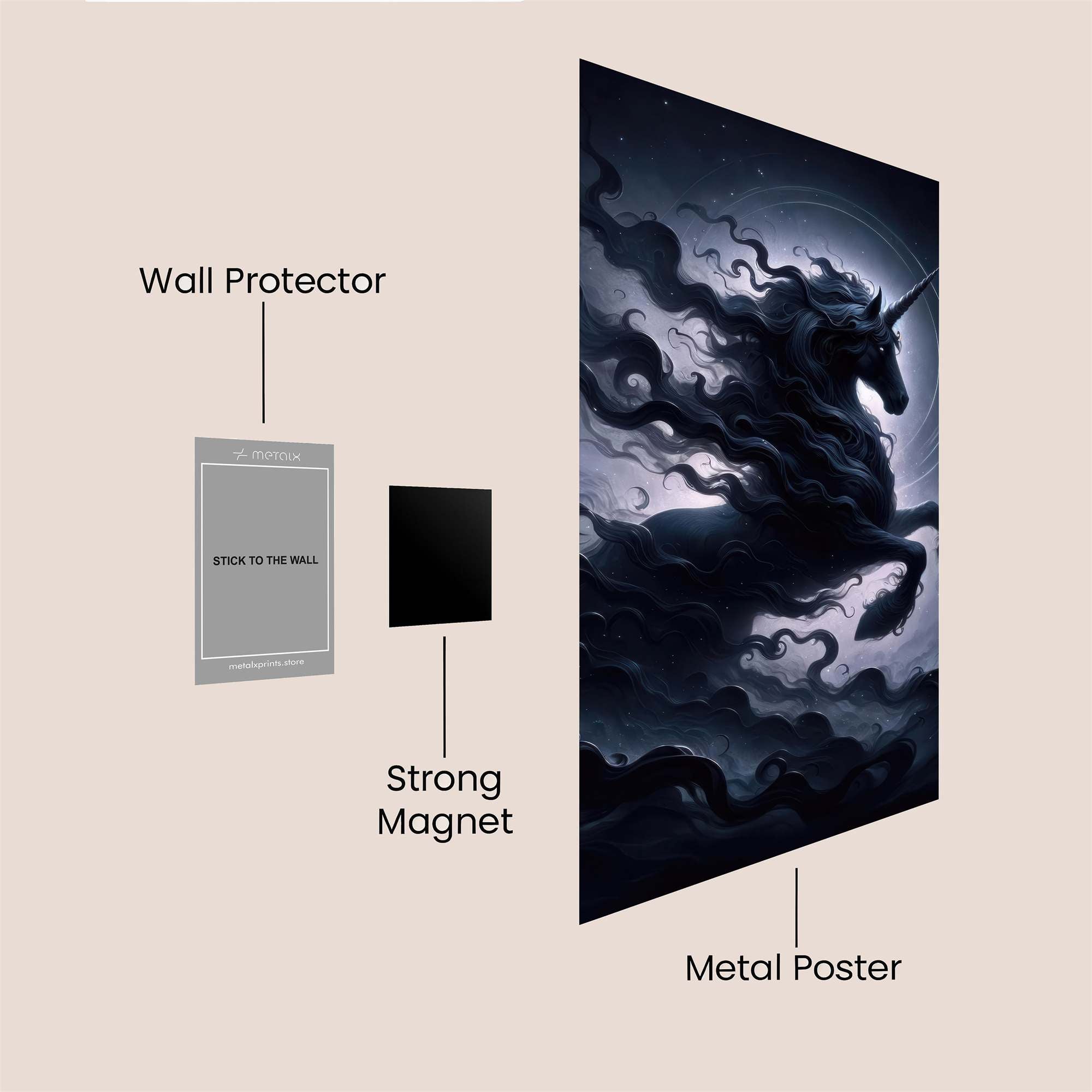 Shadowed Majesty Safe Wall Magnetic / M