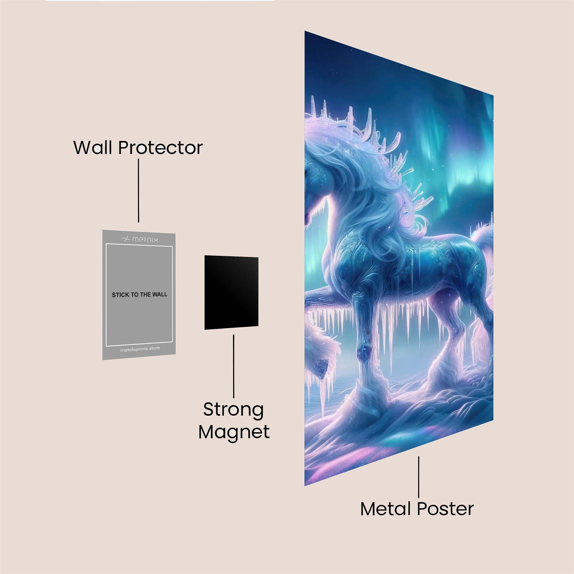 Unicorn Enchantment Safe Wall Magnetic / M