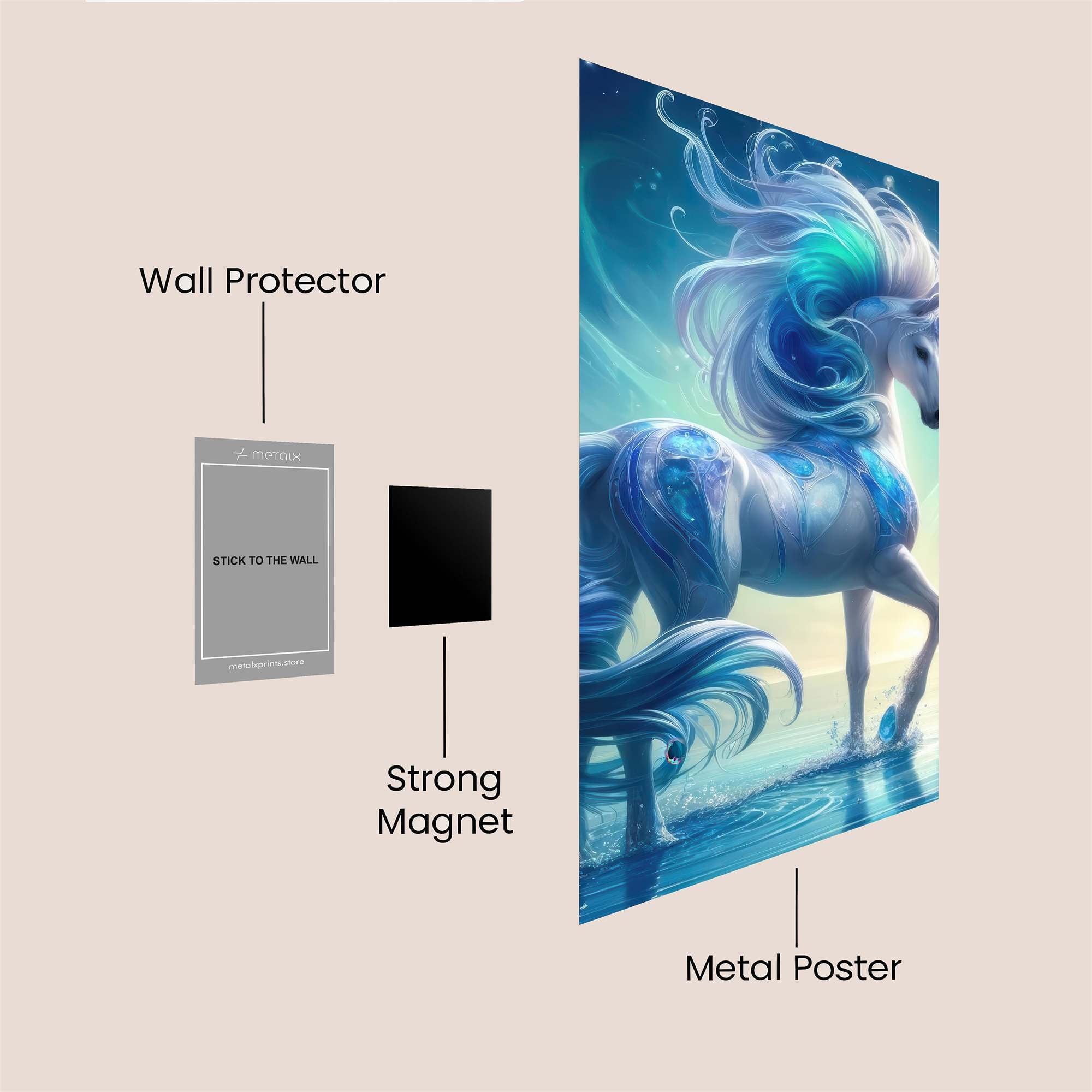 Unicorn Serenity Safe Wall Magnetic / M