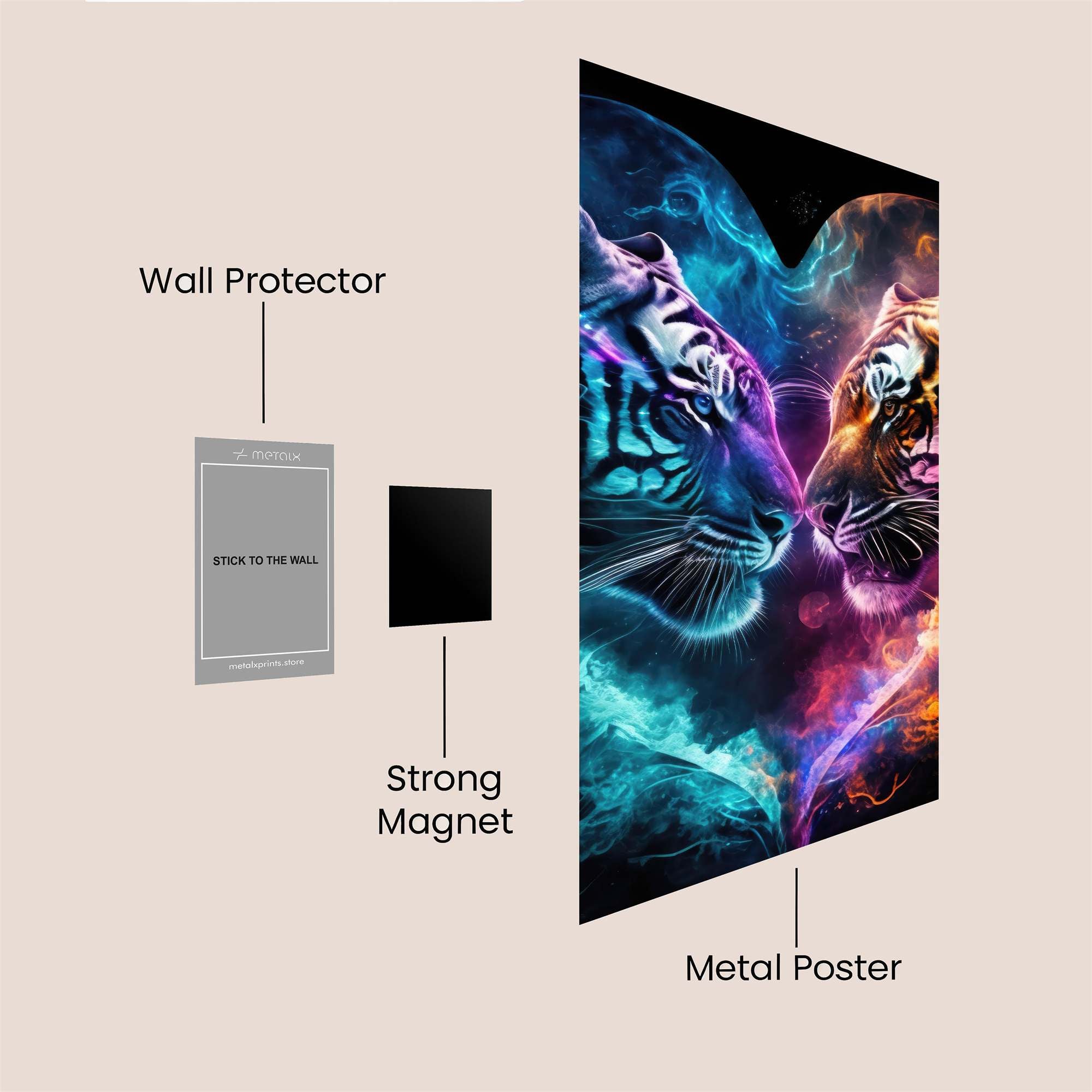 Tiger Harmony Safe Wall Magnetic / M