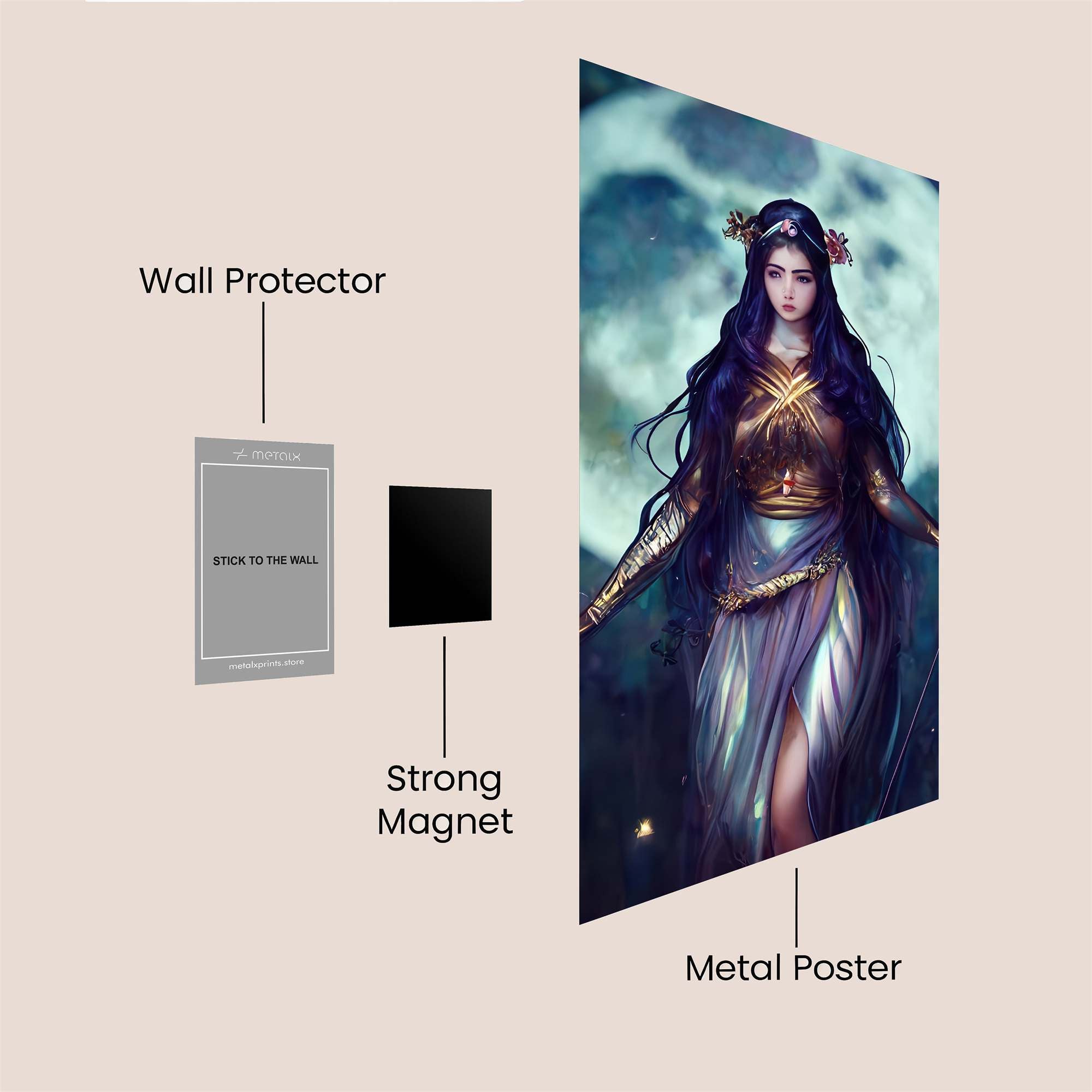 Moonlit Enchantress Safe Wall Magnetic / M